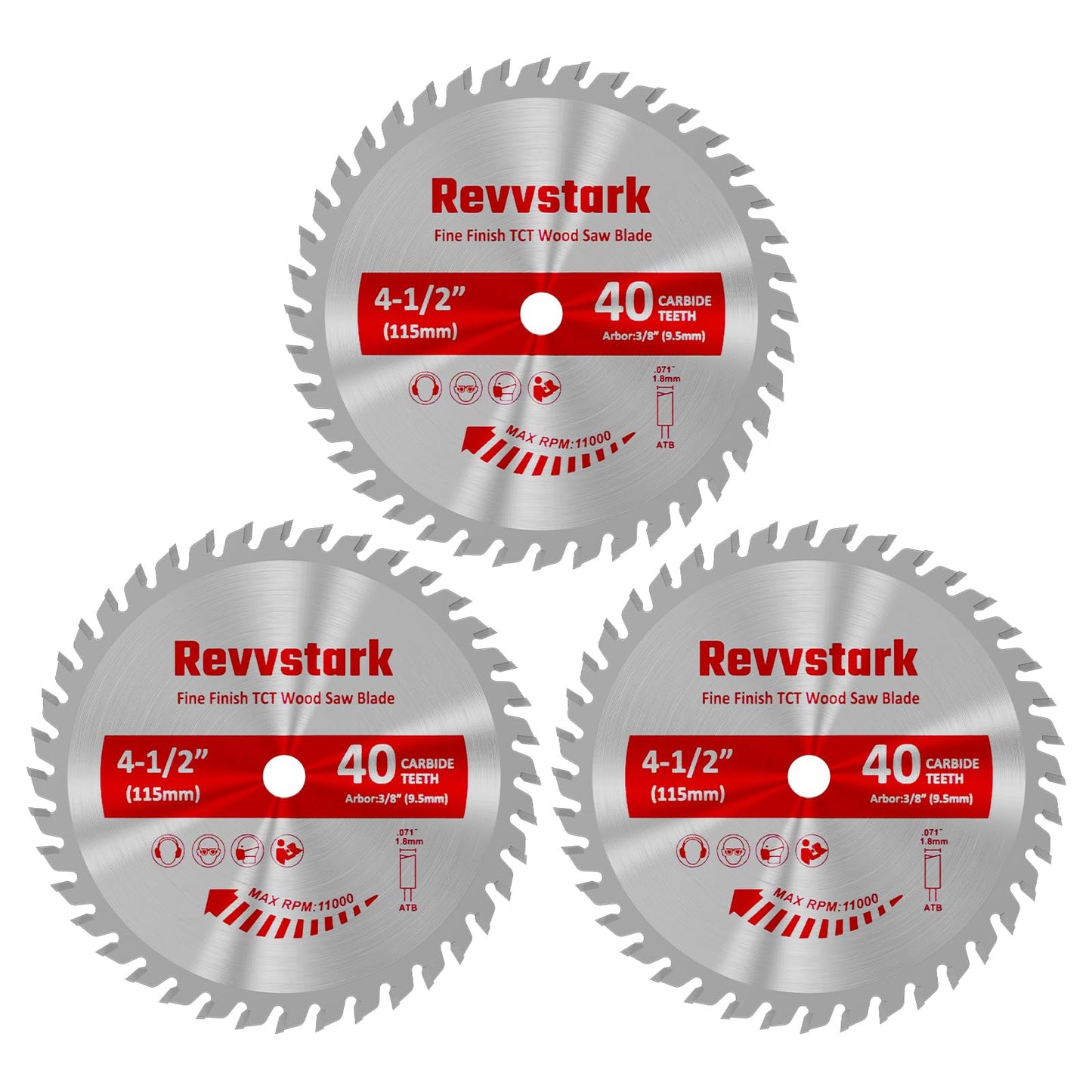 Circular Saw Blade 6-1/2" 24T&60T, Carbide Tipped Teeth, TCT Saw Blades for Cutting Various Wood, Plastic and Composite Materials, 5/8" Arbor, Fit Dewalt Craftsman Ryobi Milwaukee