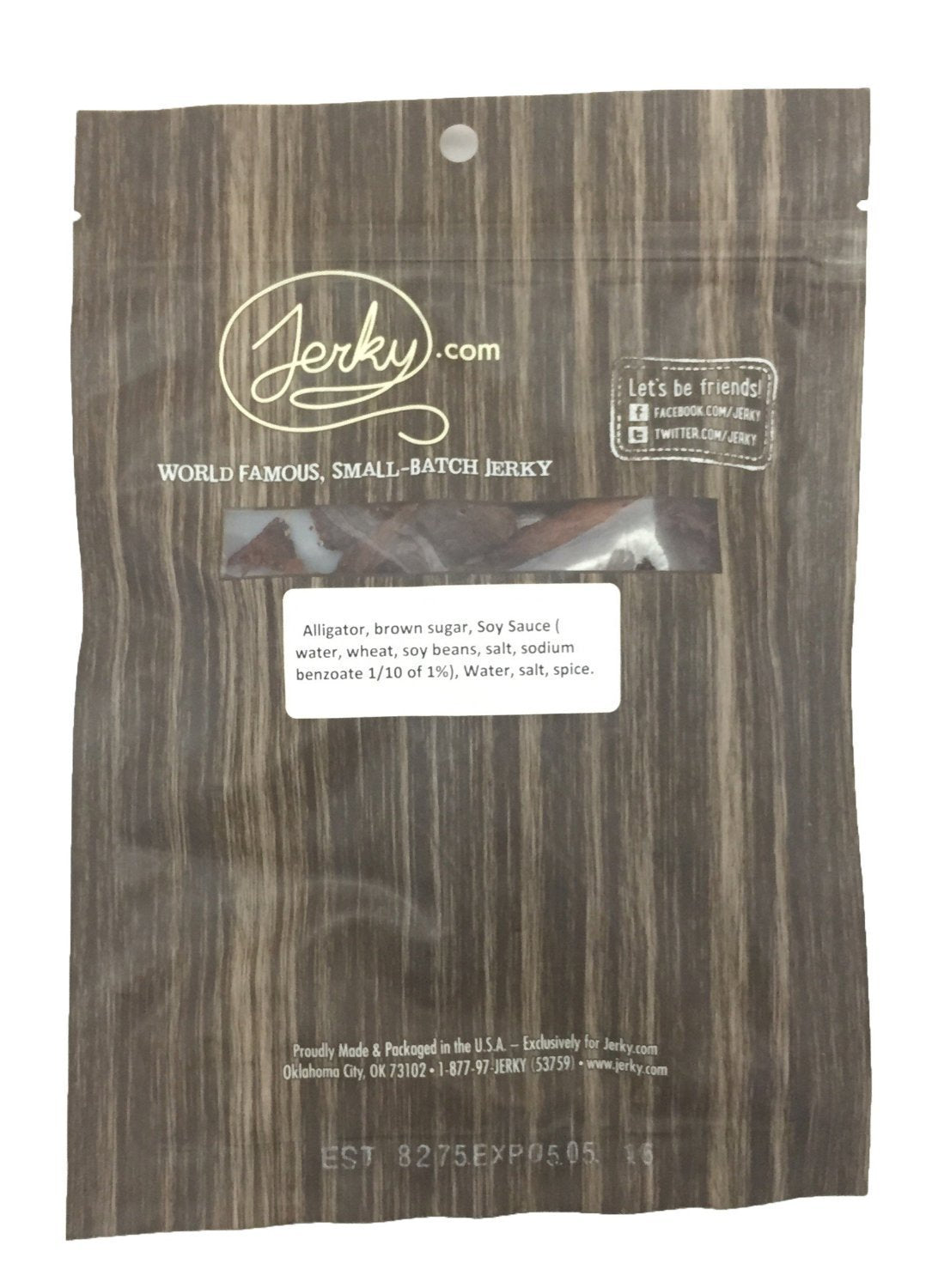 Jerky.com Original Buffalo Jerky 3-Pack - Exotic Jerky High Protein, Gluten-Free, All-Natural Exotic Snack - Premium Wild Game Meat - Perfect for Hiking, Camping, and On-the-Go 1.75oz (Pack of 3)