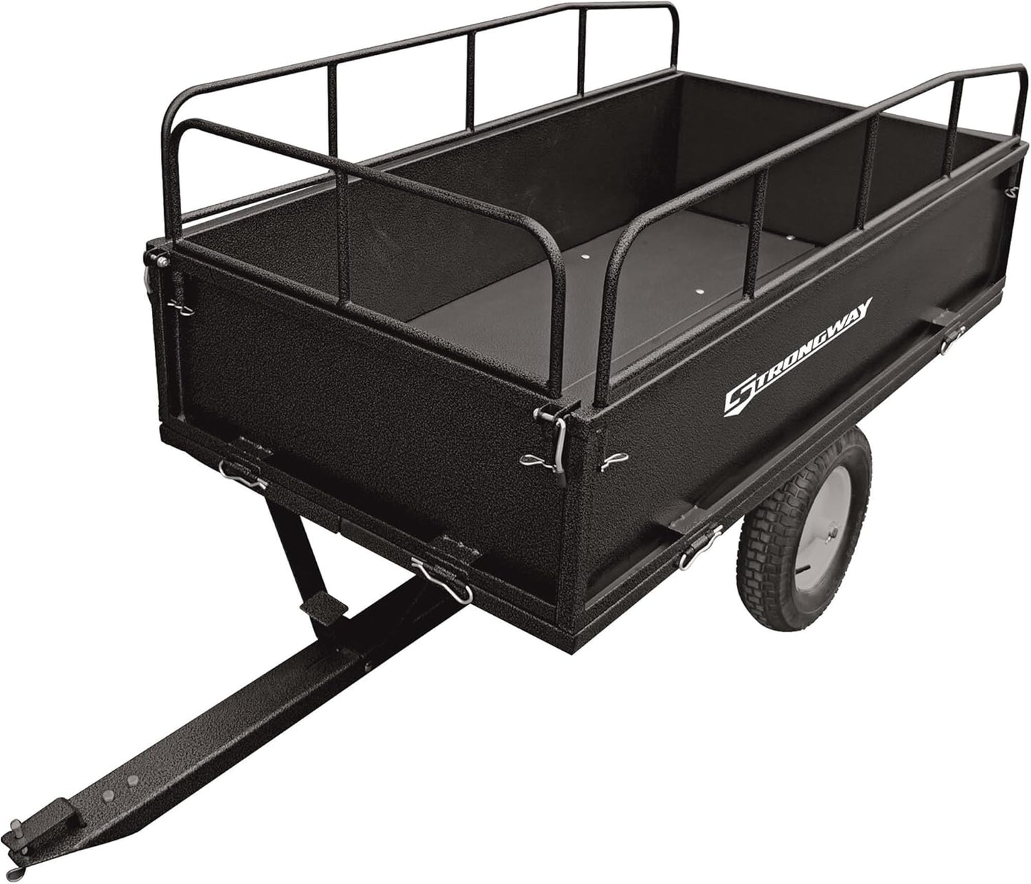 Strongway Steel ATV Trailer - 1200-Lb. Capacity, 17 Cu. Ft.