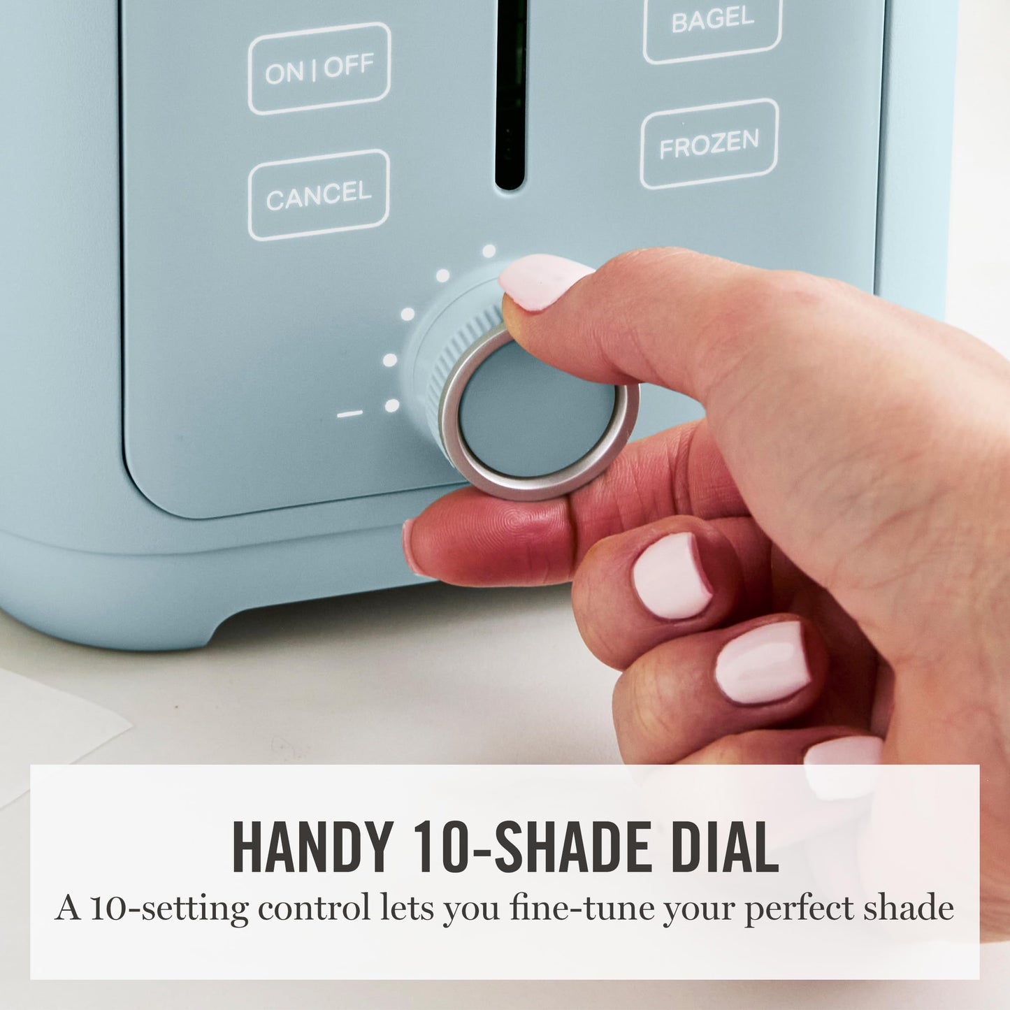 Martha Stewart 4 Slice Toaster, 10 Shade Settings with Defrost, Cancel, Bagel & Gluten-Free, Extra-Wide Self-Centering Slots for Waffles, Artisan Bread, Removable Crumb Tray, Cord Wrap,1800W, Honeydew