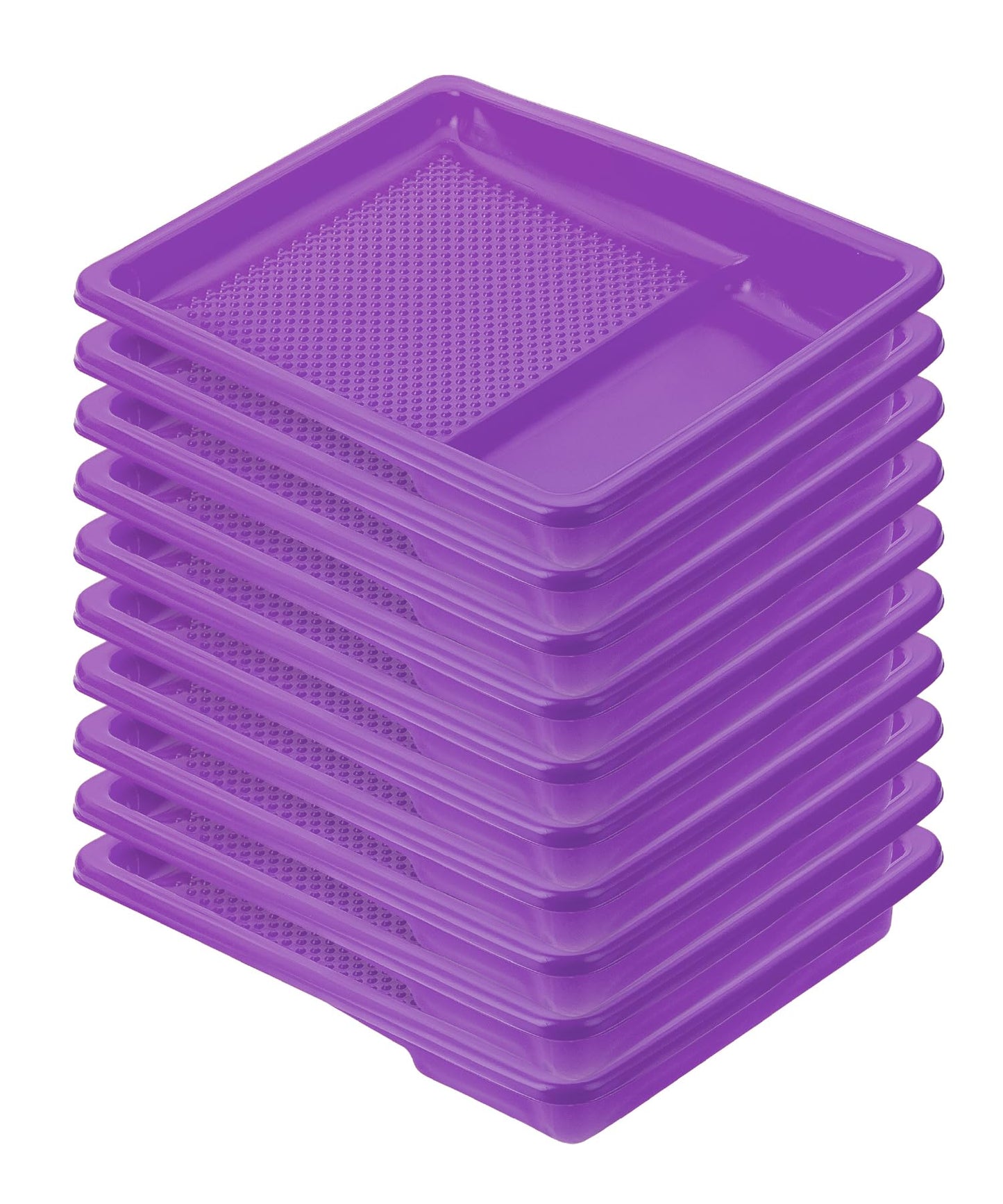 Bates- Paint Tray Liner, 9 Inch, 10 Pack, Paint Roller Tray, Disposable Plastic Paint Trays, Paint Pans Trays, Paint Supplies for House Painting, Roller Tray