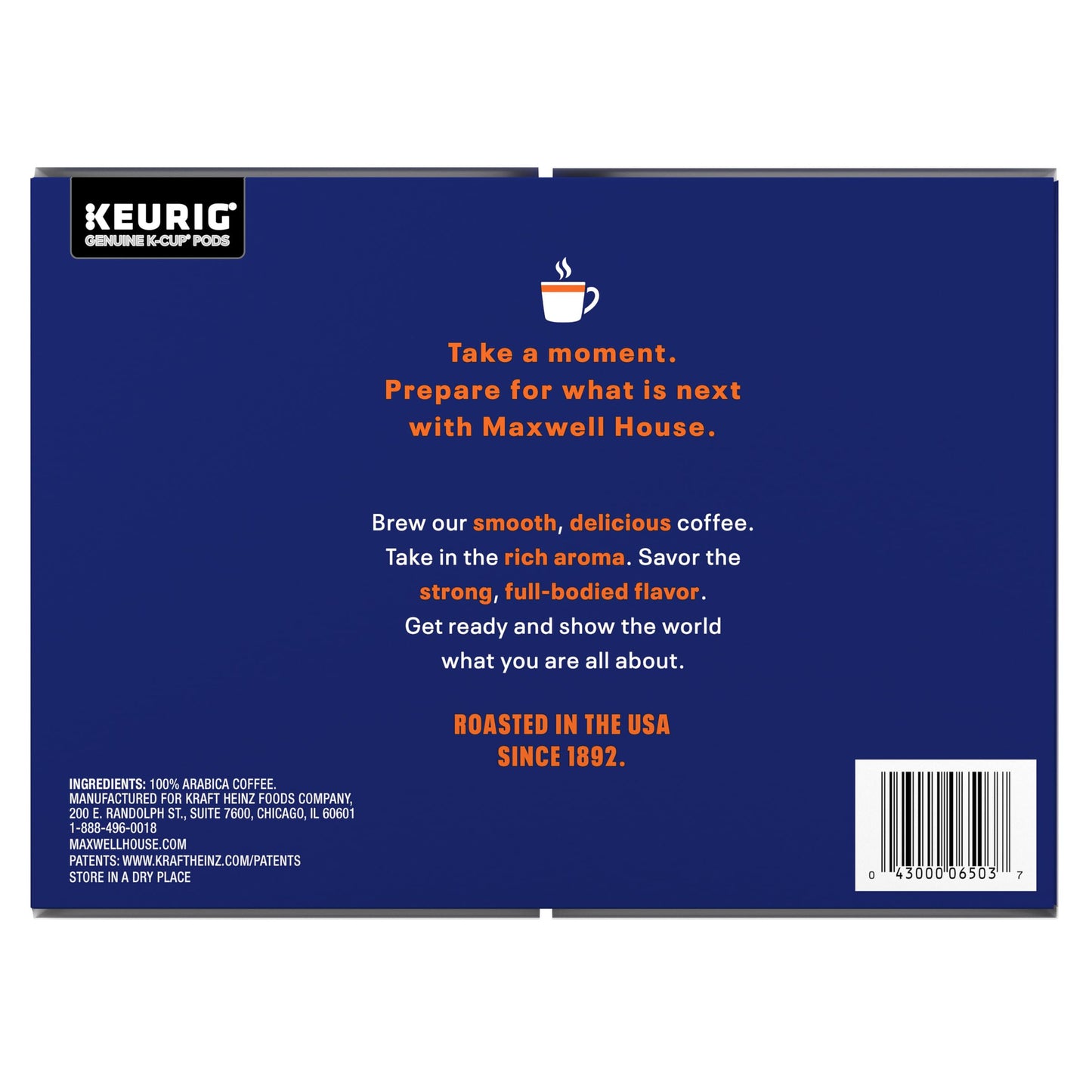 Maxwell House House Blend Medium Roast K-Cup Coffee Pods, 84 ct Box