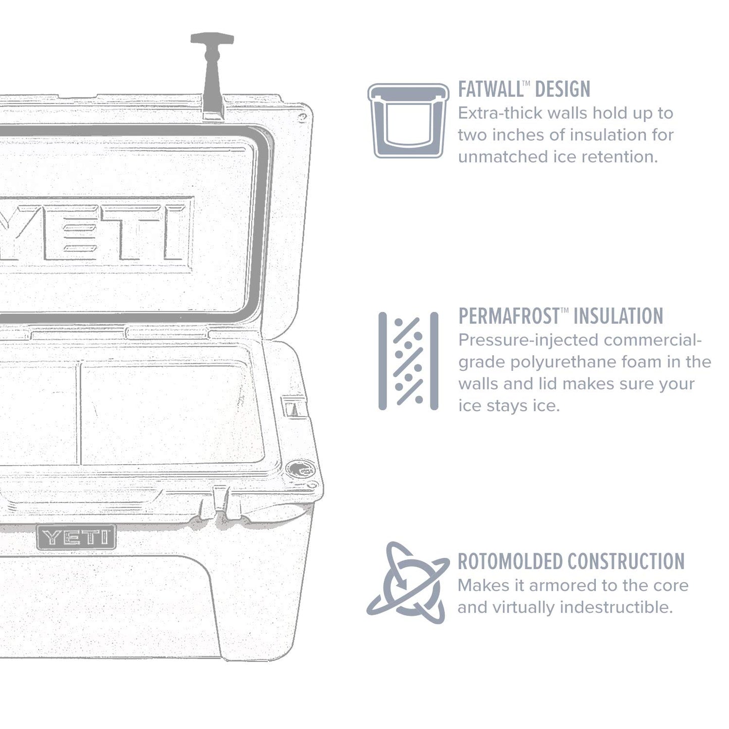 YETI Tundra 65 Cooler, White