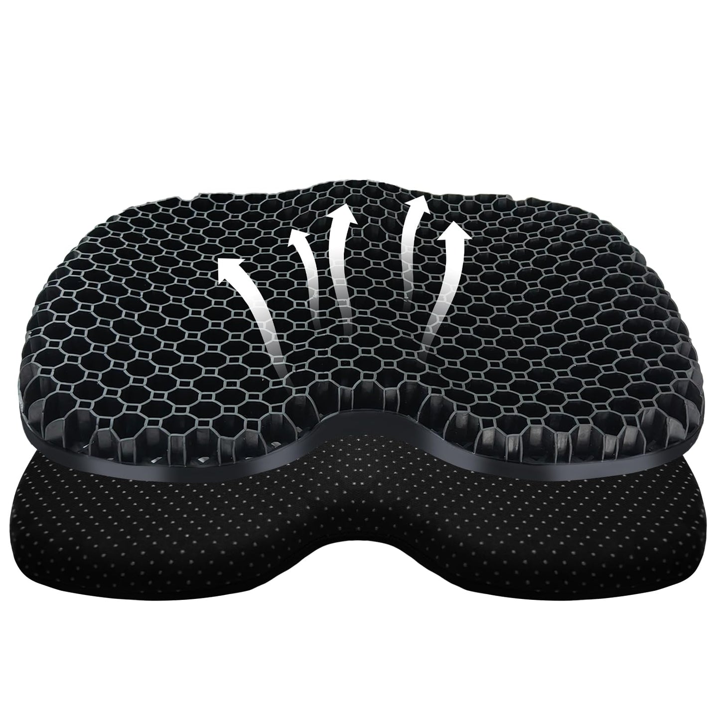 Kayak Seat Cushion, Thicken Anti Slip Waterproof Gel Kayak Seat, Portable Canoe Rowing Rubber Dinghy Pad for Stadium Sit in Kayak Inflatable Fishing Kayak Canoe Kayak Accessories