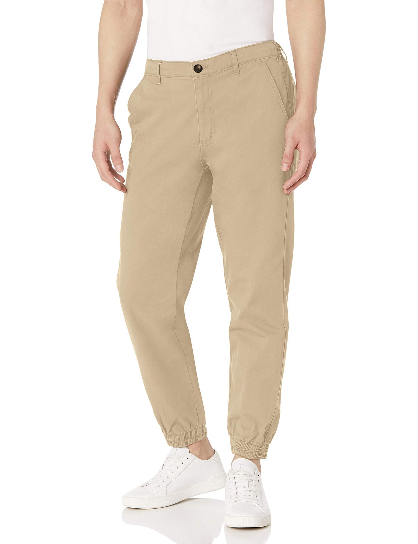 Amazon Essentials Men's Straight-Fit Washed Cotton Chino Jogger Pant