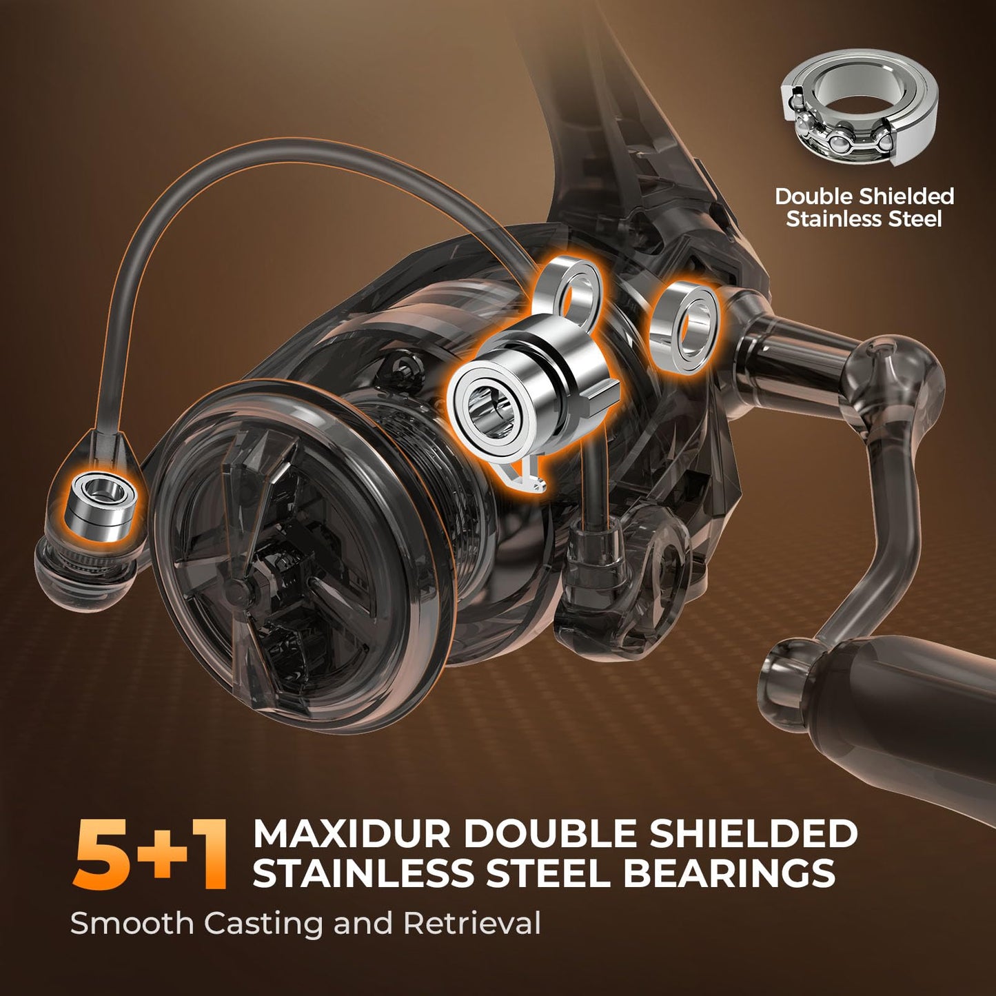 KastKing Lethal Blaze Twin-tip Spinning Combo-6'8" Medium-2000 Reel