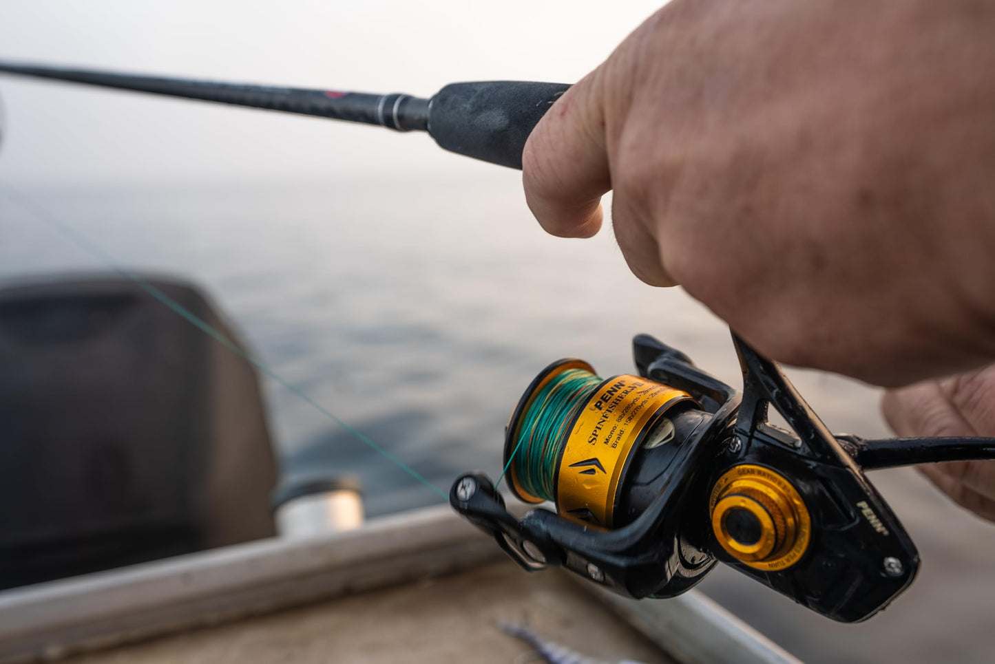PENN Spinfisher VII 7500 Saltwater Spinning Reel, Right/Left Handle Position, IPX5 Seal, HT-100 Front Drag, Superline Spool, Precise CNC Gear Technology