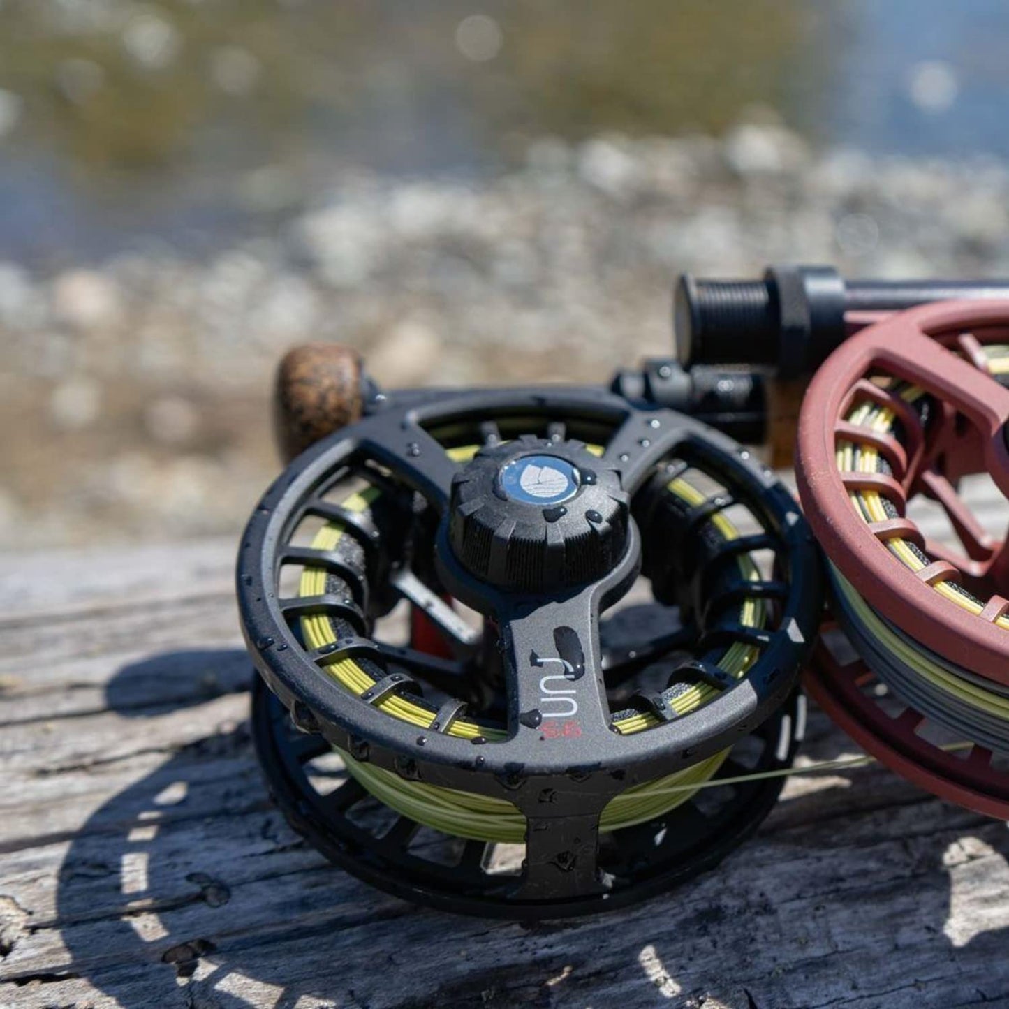Redington Run Fly Reel, Lightweight Design for Trout, Freshwater Fishing, Carbon Fiber Drag System, Sand, 5/6 Weight