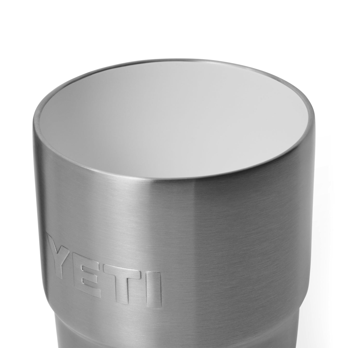 YETI Rambler 8 oz Insulated Coffee Mug with Lid - Stackable Double-Wall Vacuum Insulated Coffee Cup - DuraSip Ceramic Lining - Barista-Friendly Design - Stainless Steel - Dishwasher Safe, Stainless