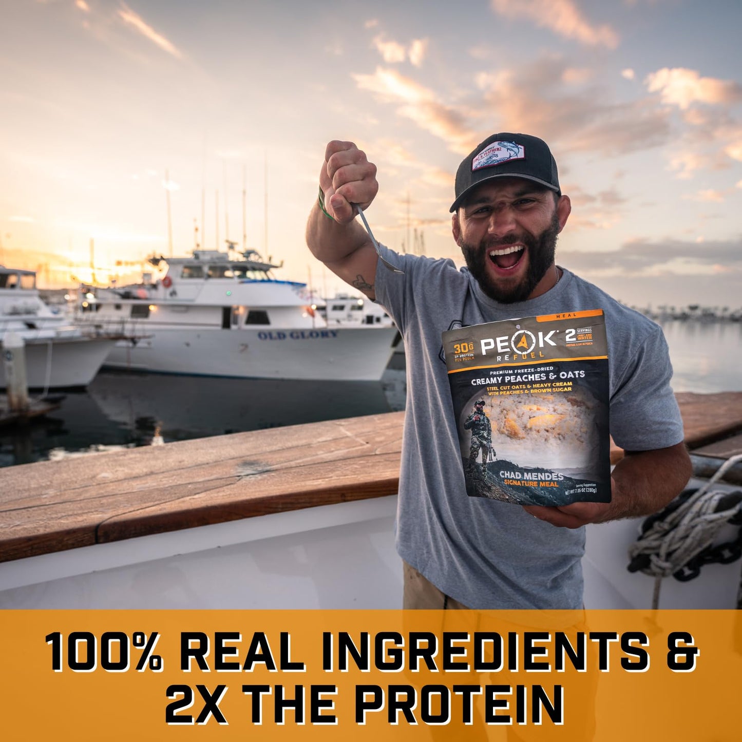 Peak Refuel Backcountry Bison Bowl | Chad Mendes Signature Meal | Premium Freeze-Dried Variety Meals | Hunting, Survival, Camping, Backpacking Food | High-Protein Game Meats | MRE | Made in USA