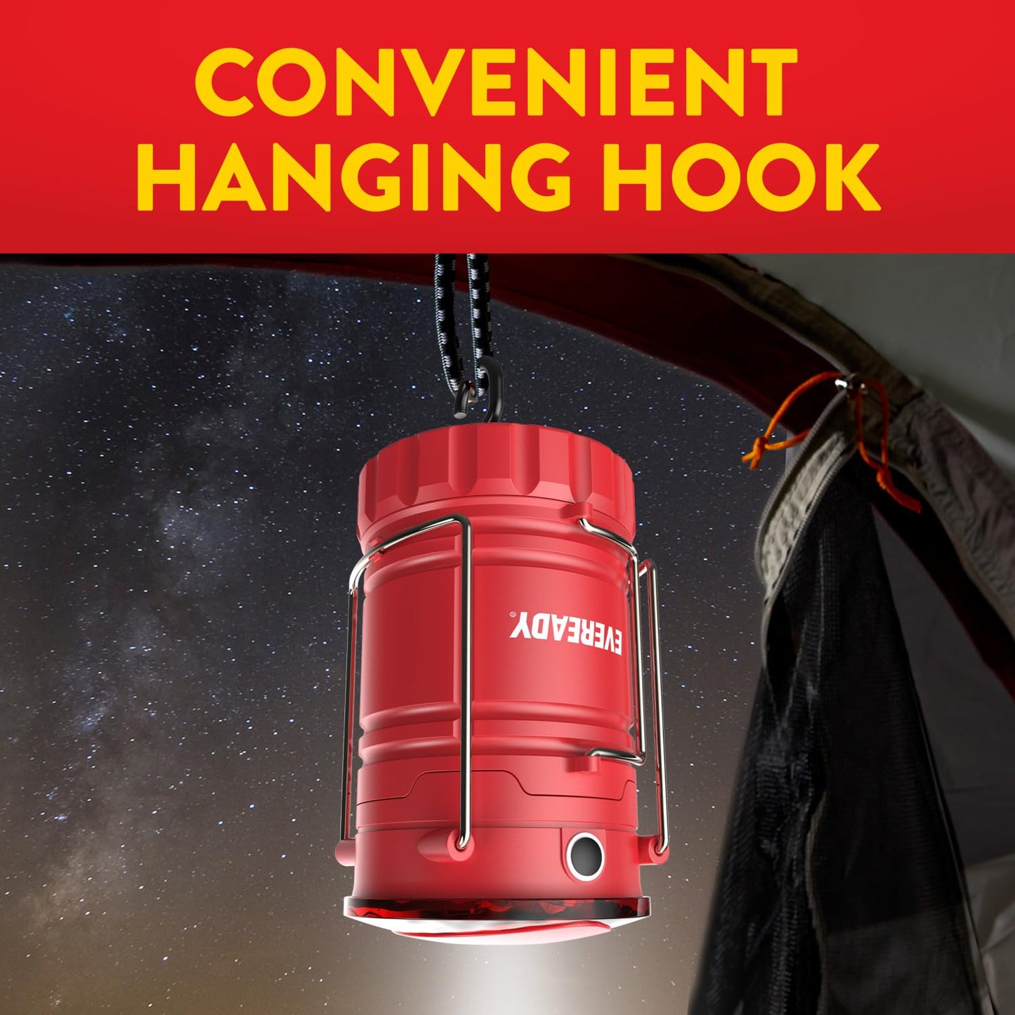Eveready ALCL31 Collapsible LED Lanterns, 350 Lumens, 3 Pack, Collapsible Lantern with 4 LED Light Modes