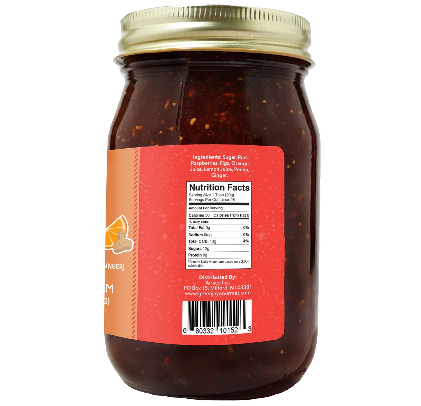 Green Jay Gourmet Spicy Jam Variety Pack - All-Natural Raspberry Jalapeno Jam, Strawberry Jalapeno Jam, Blackberry Jalapeno Jam - Vegan, Gluten-free Jam - No Preservatives - USA Made - 3 x 20 Ounces