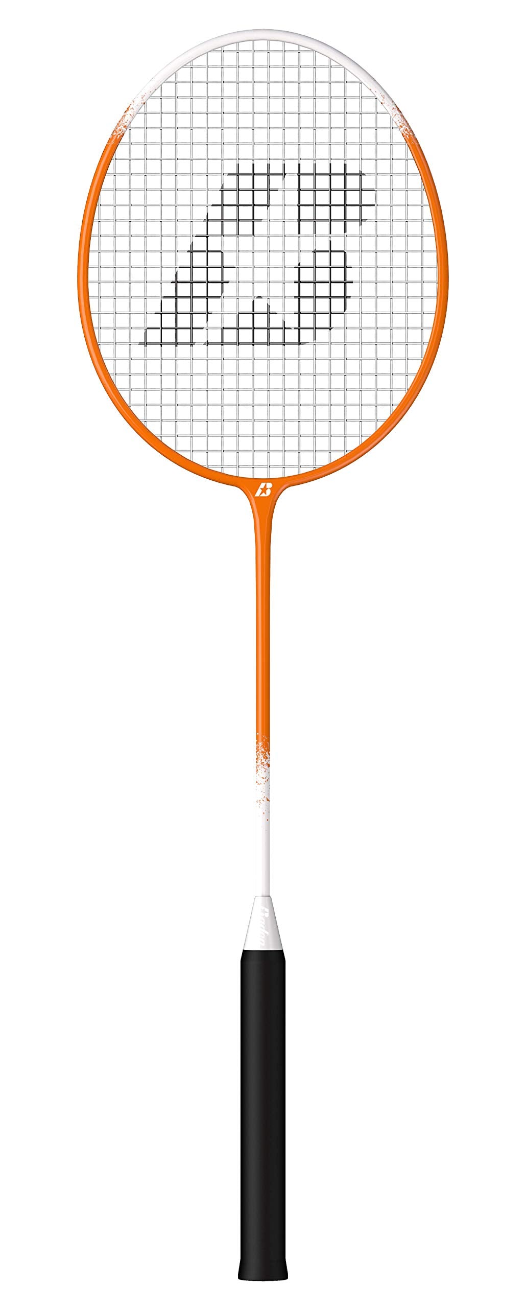 Baden Champions Portable Badminton Set | Regulation Net, 4 Racquets, 3 Shuttlecocks, Boundary & Carry Bag | Ideal for Backyard Fun | Orange/Gray