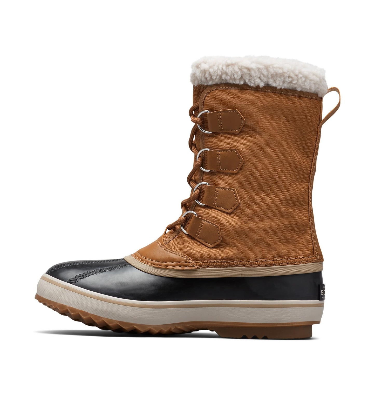 SOREL Men's 1964 Pac Nylon Waterproof Boot - Camel Brown, Black - 10