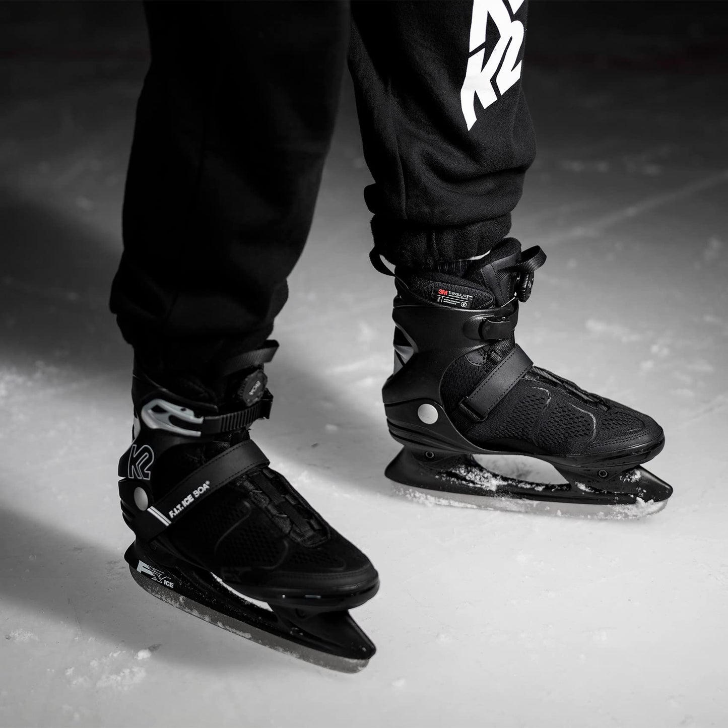 K2 F.I.T. Ice Boa Mens Ice Skates 2022 - Gray / 11.0