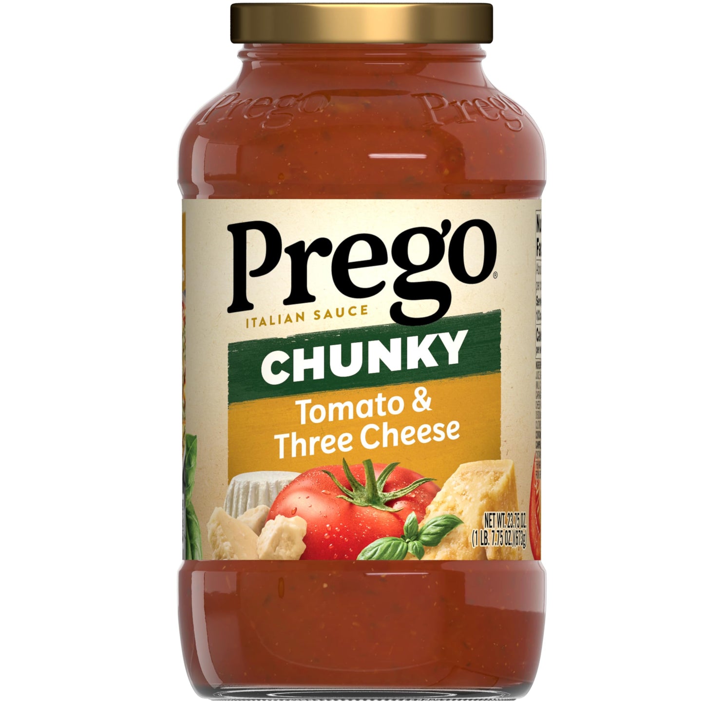 Prego Traditional No Sugar Added Pasta Sauce, 23.5 Oz Jar (Case of 6)