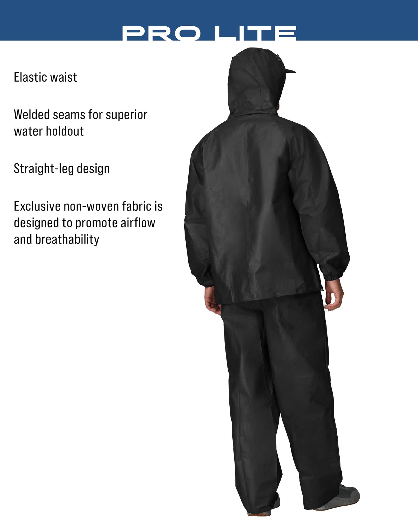 FROGG TOGGS Men's Pro Lite Rain Suit, Waterproof, Breathable, Dependable Wet Weather Protection