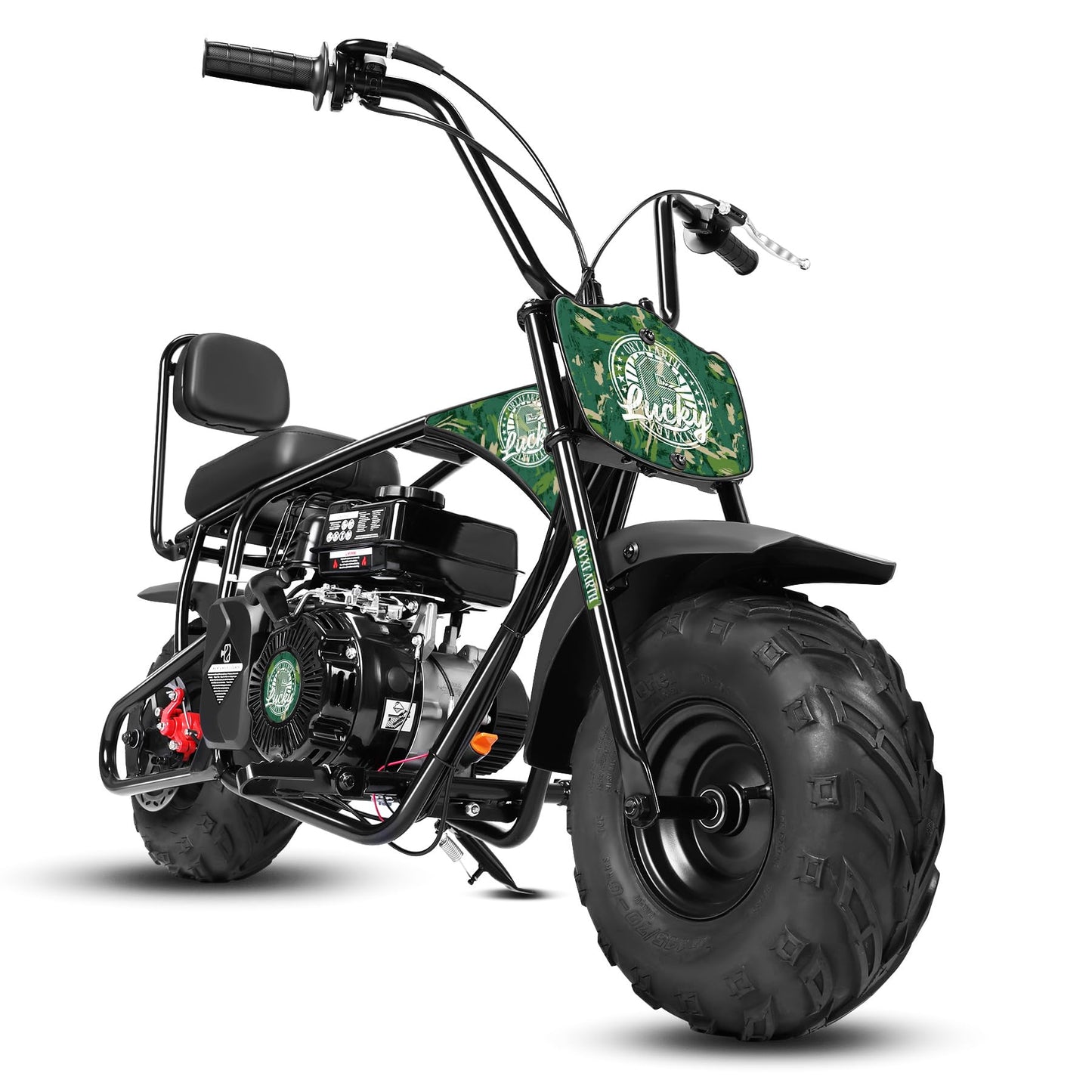 Oryxearth 99CC 4-Stroke Mini Dirt Bike, Gas Powered Off Road Dirtbike W/EPA Approved for Kids, Speed Up 24 MPH, Weight Capacity 185 LBS