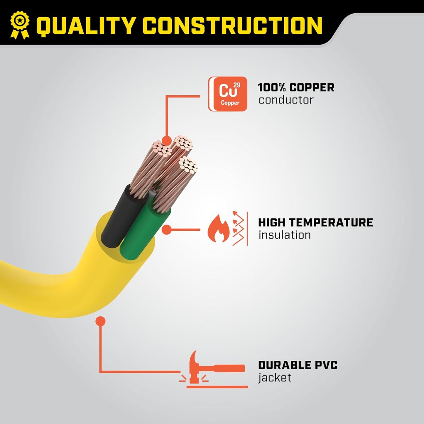 Champion Power Equipment 30-Foot 30-Amp 125-Volt RV Generator Power Cord, (TT-30P to L5-30R)