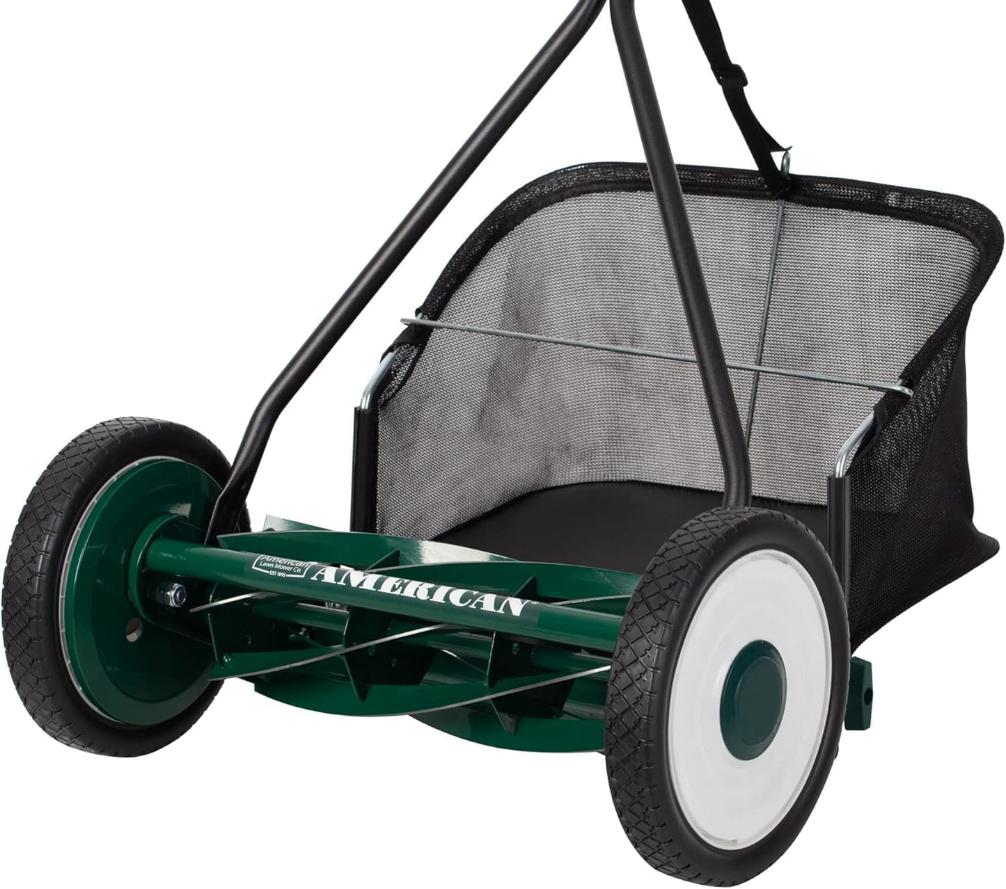 American Lawn Mower Company 1204-14 14-Inch 4-Blade Push Reel Lawn Mower, Red
