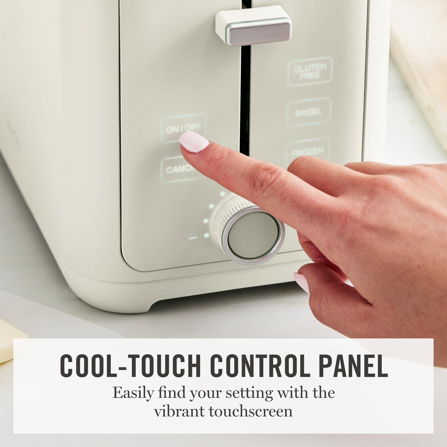 Martha Stewart 4 Slice Toaster, 10 Shade Settings with Defrost, Cancel, Bagel & Gluten-Free, Extra-Wide Self-Centering Slots for Waffles, Artisan Bread, Removable Crumb Tray, Cord Wrap,1800W, Honeydew
