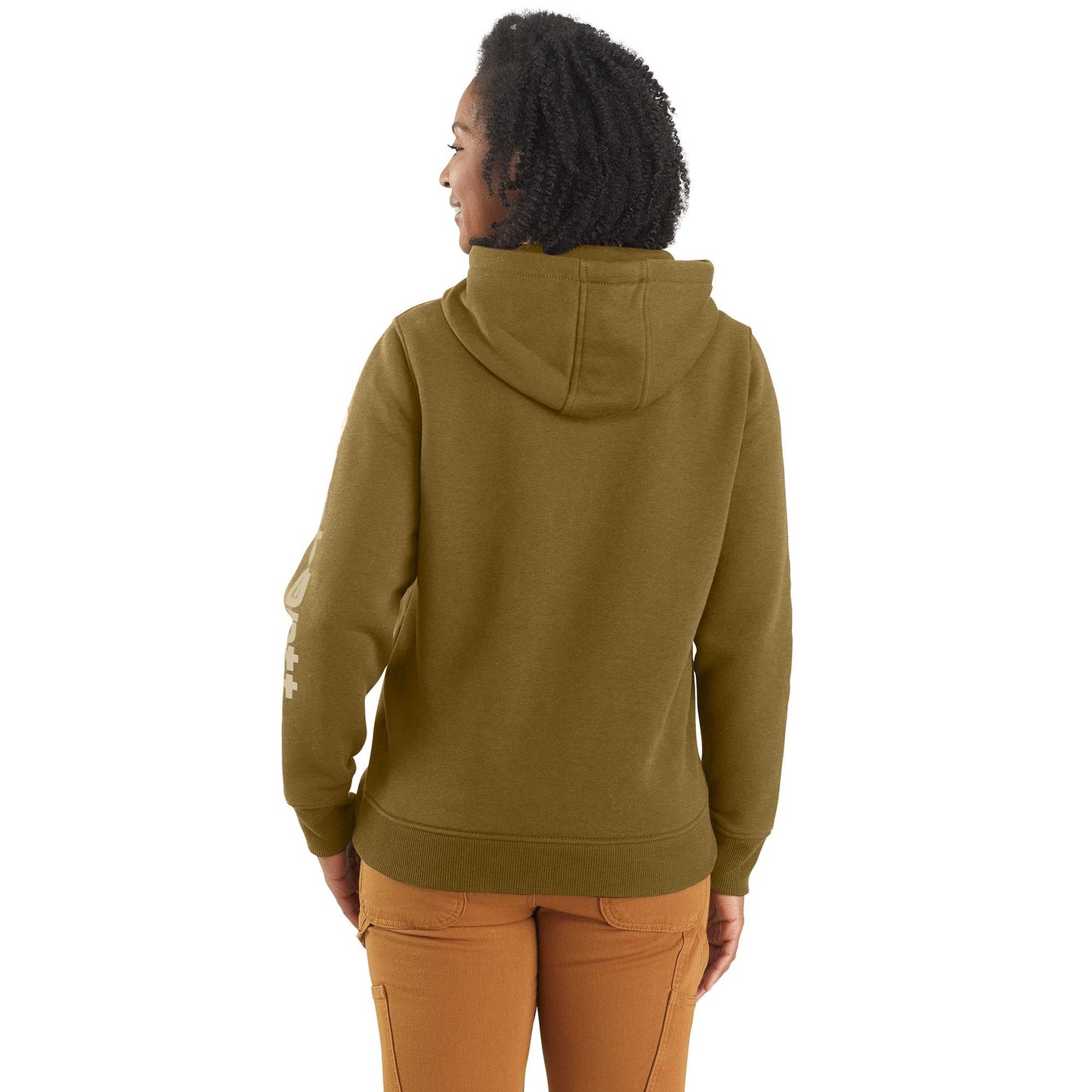 Carhartt Women's Relaxed Fit Midweight Logo Sleeve Graphic Sweatshirt