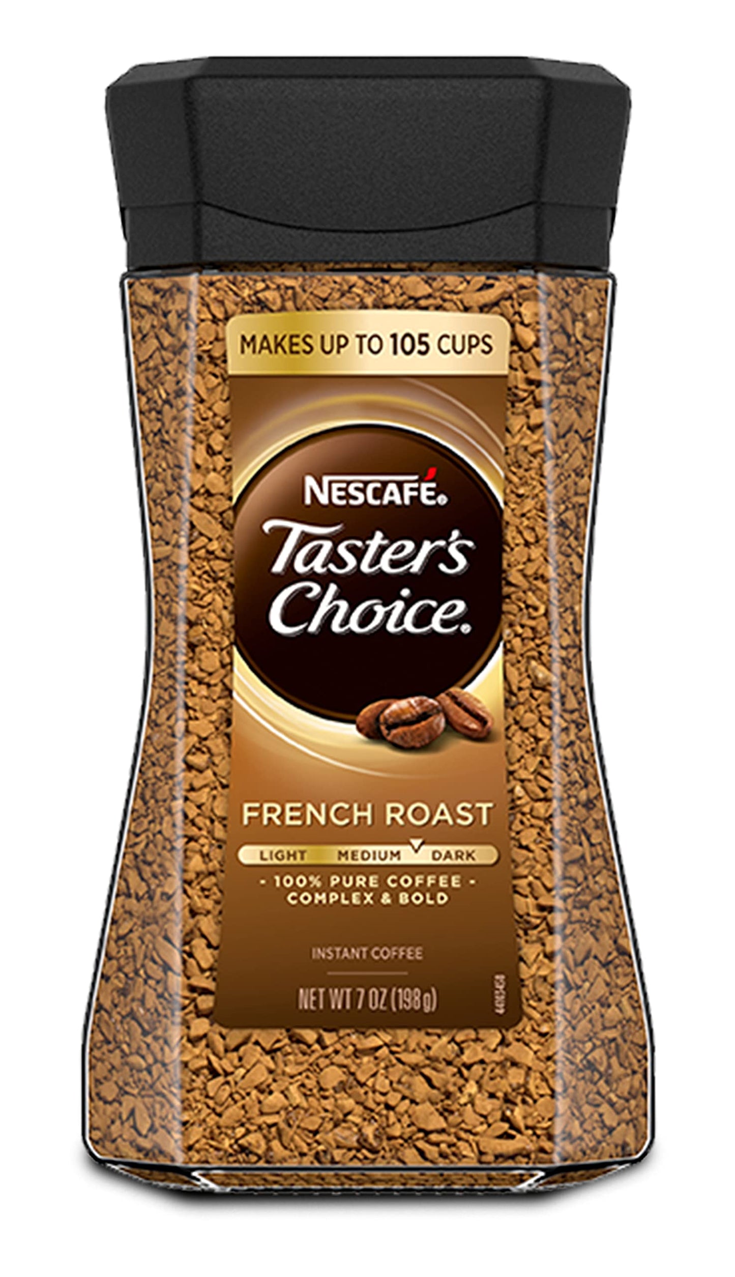 NESCAFÉ Taster's Choice Instant Coffee Light Medium Roast, House Blend, 2 Jars (7 Oz Each)