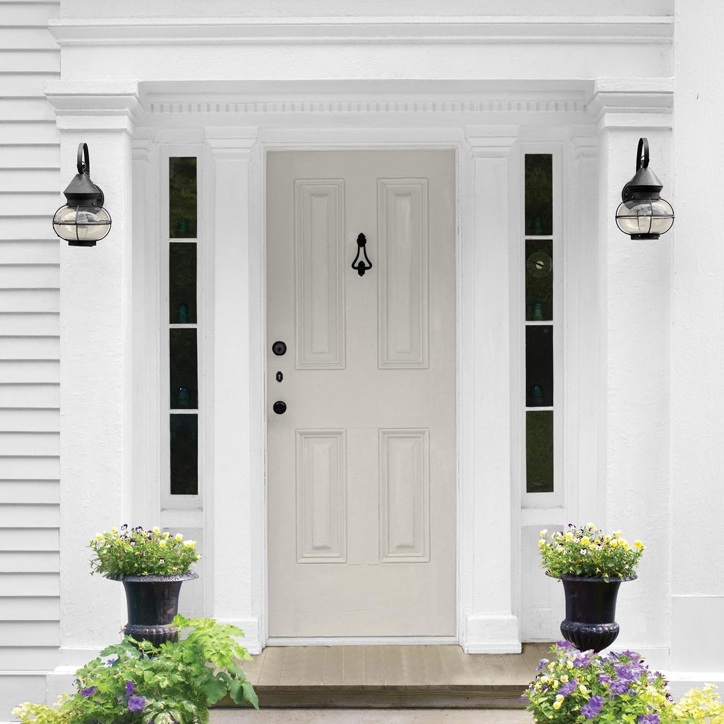 Glidden Exterior Paint + Primer: Black/Black Magic, One Coat, Satin, 1-Gallon