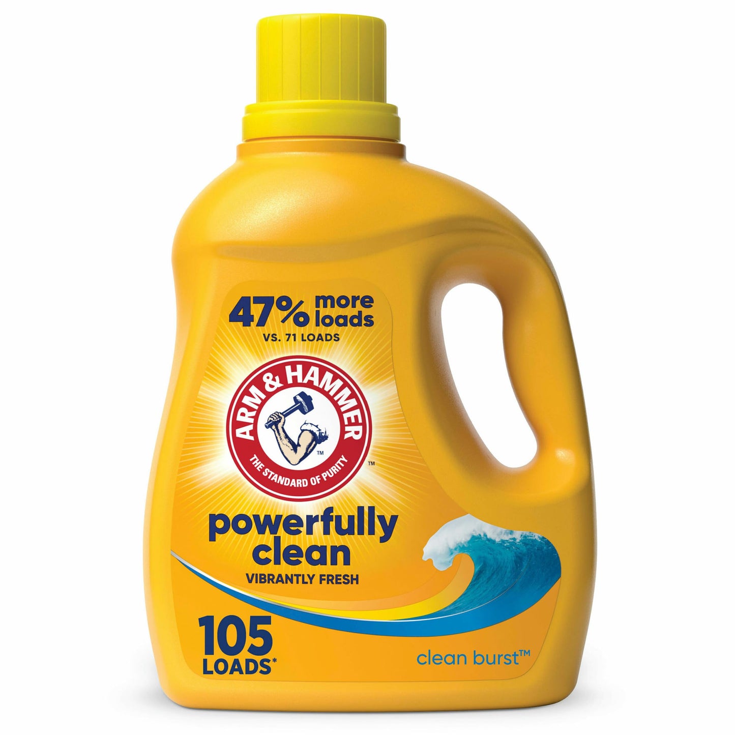 ARM & HAMMER Liquid Laundry Detergent, Clean Burst Fresh, 170 fl oz, 170 Loads