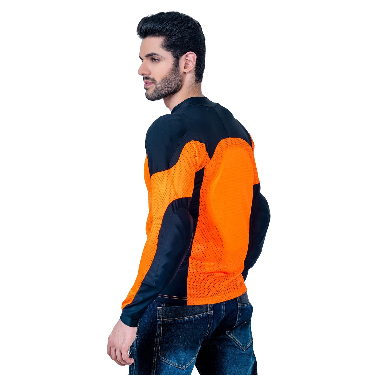 WICKED STOCK Mesh Armored Motorcycle Shirt - CE Level 2 Unisex Motorcycle Protective Shirt for Summer with Removable Padding