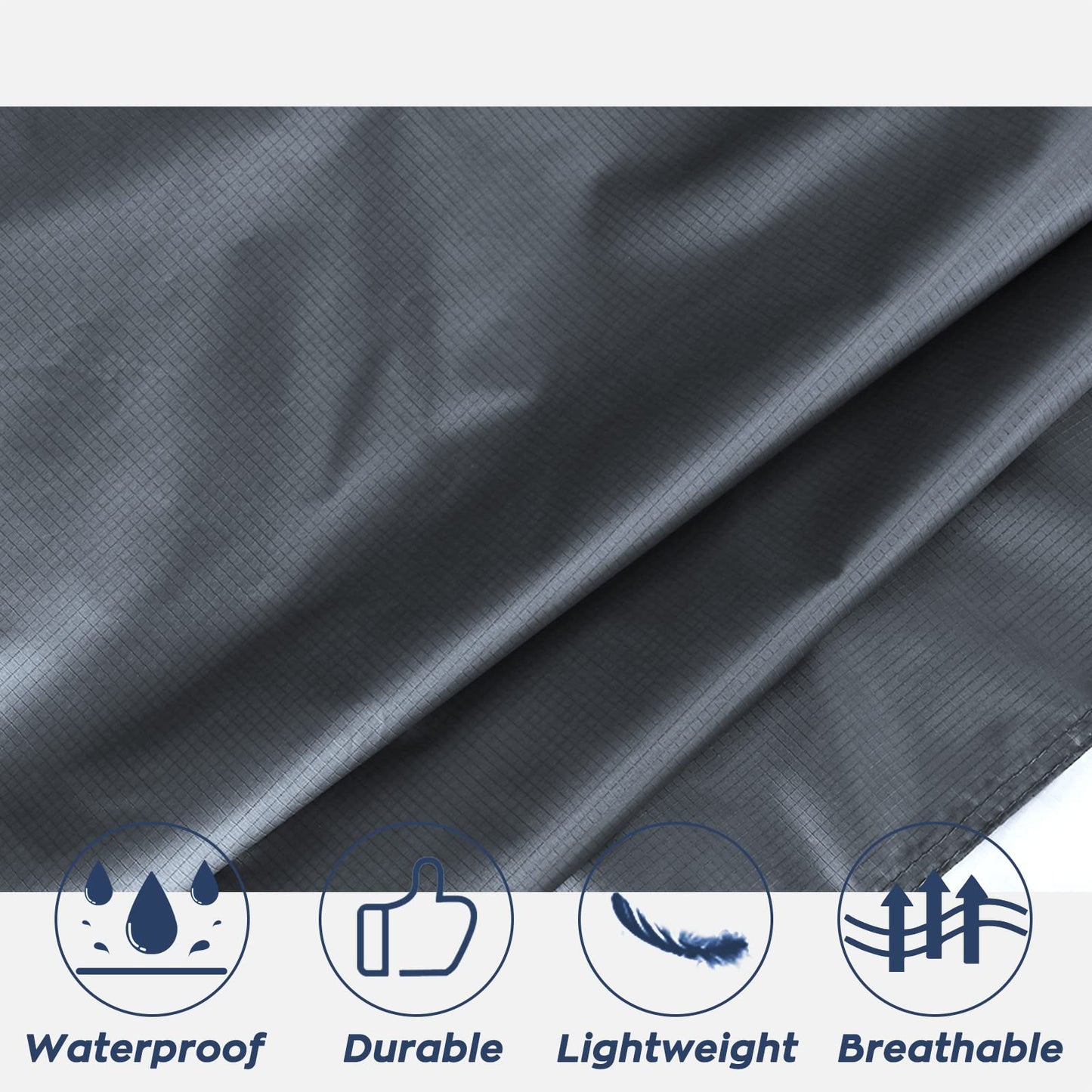 ANYOO Hooded Rain Poncho for Adults Waterproof Lightweight Rain Coat for Men Women Reusable Rain Jacket for Emergency Outdoor