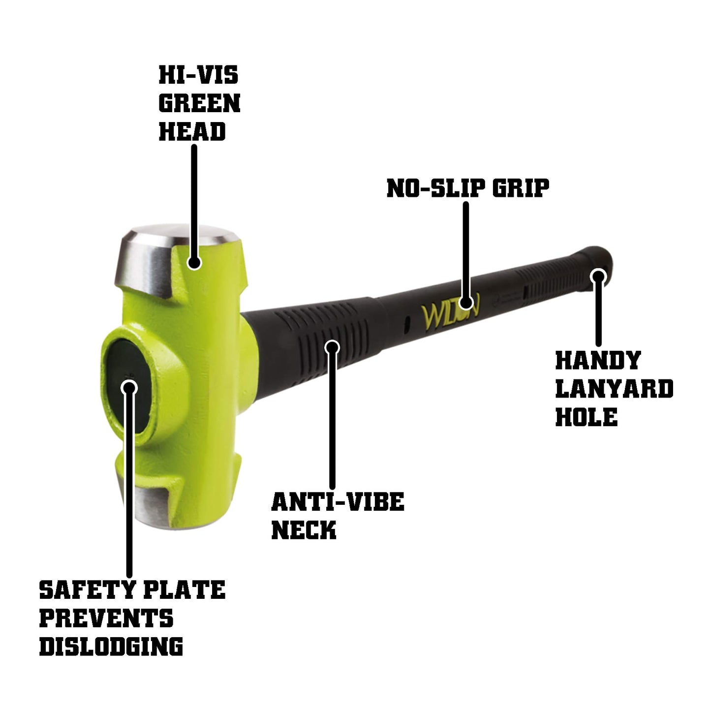 Wilton B.A.S.H 36" Sledge Hammer, 6 Lb Head (20636)