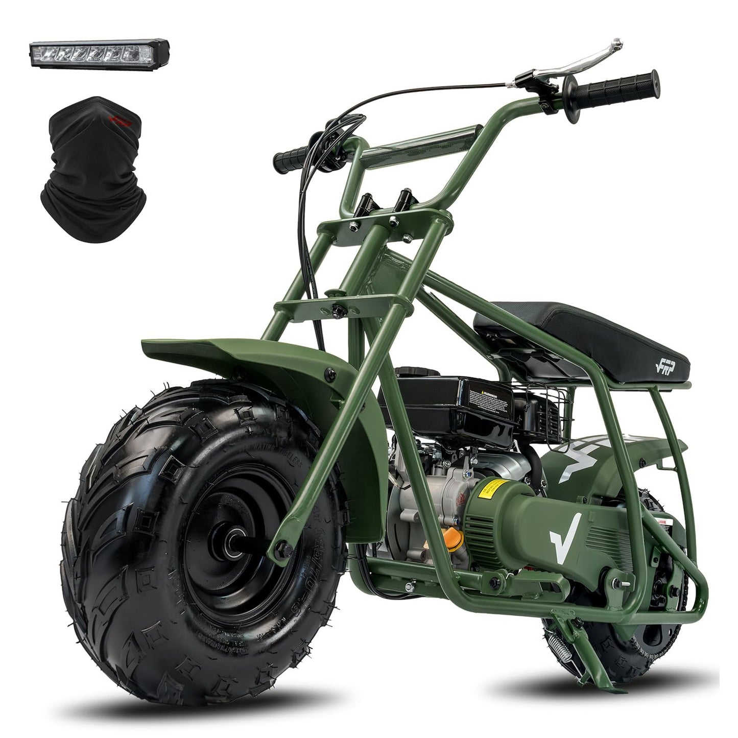 FRP Mini Dirt Bike GMB100, 99 CC Gas Powered Mini Bike 4 Stroke 3HP, Off Road for Kids and Adult, Trail Bike Up to 24 Mph, Weight Support Up to 185 LBS (RED)