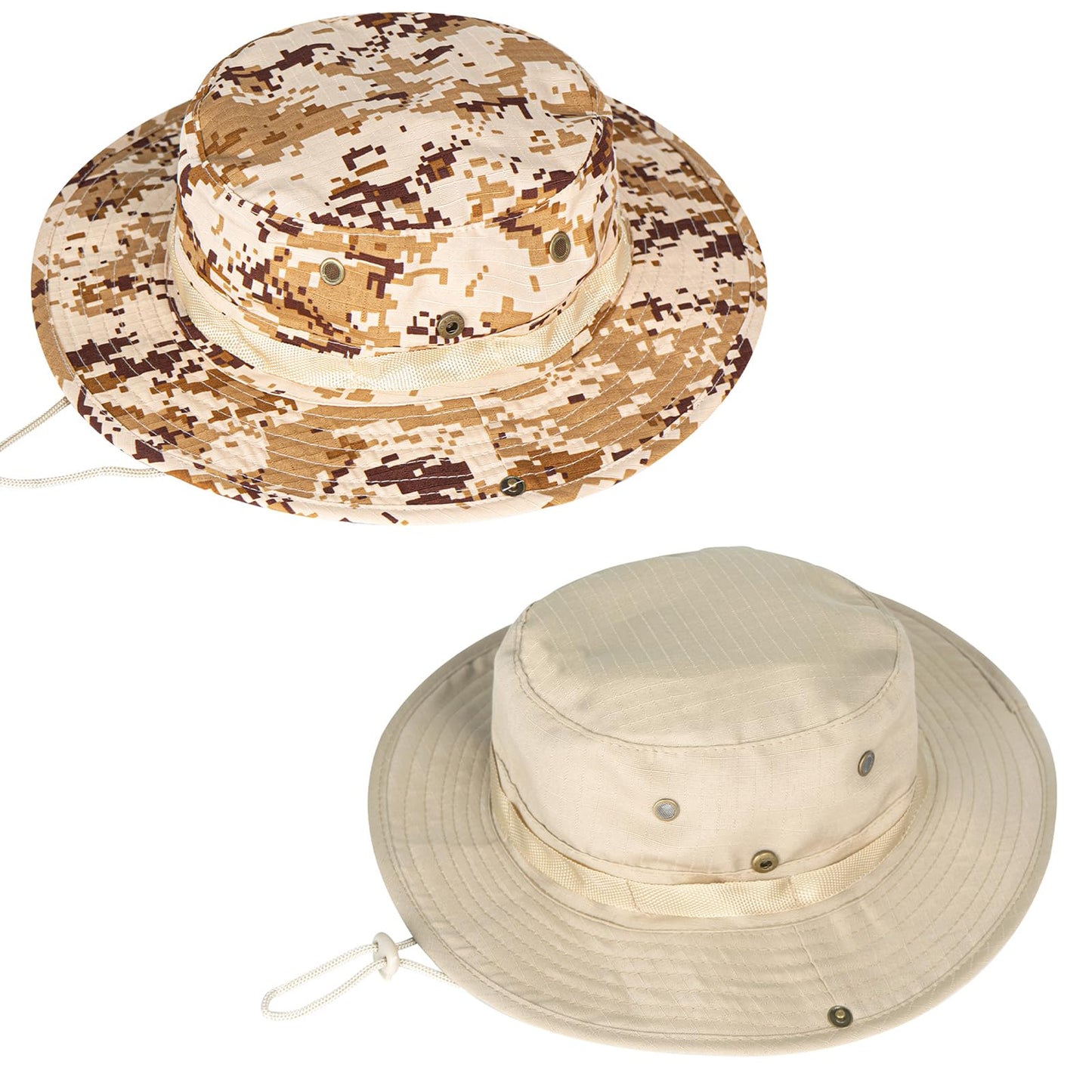 Sun Hats for Men Women Boonie Hat UPF 50+ Bucket Hat Wide Brim UV Protection Fishing Hiking Safari Outdoor Hats