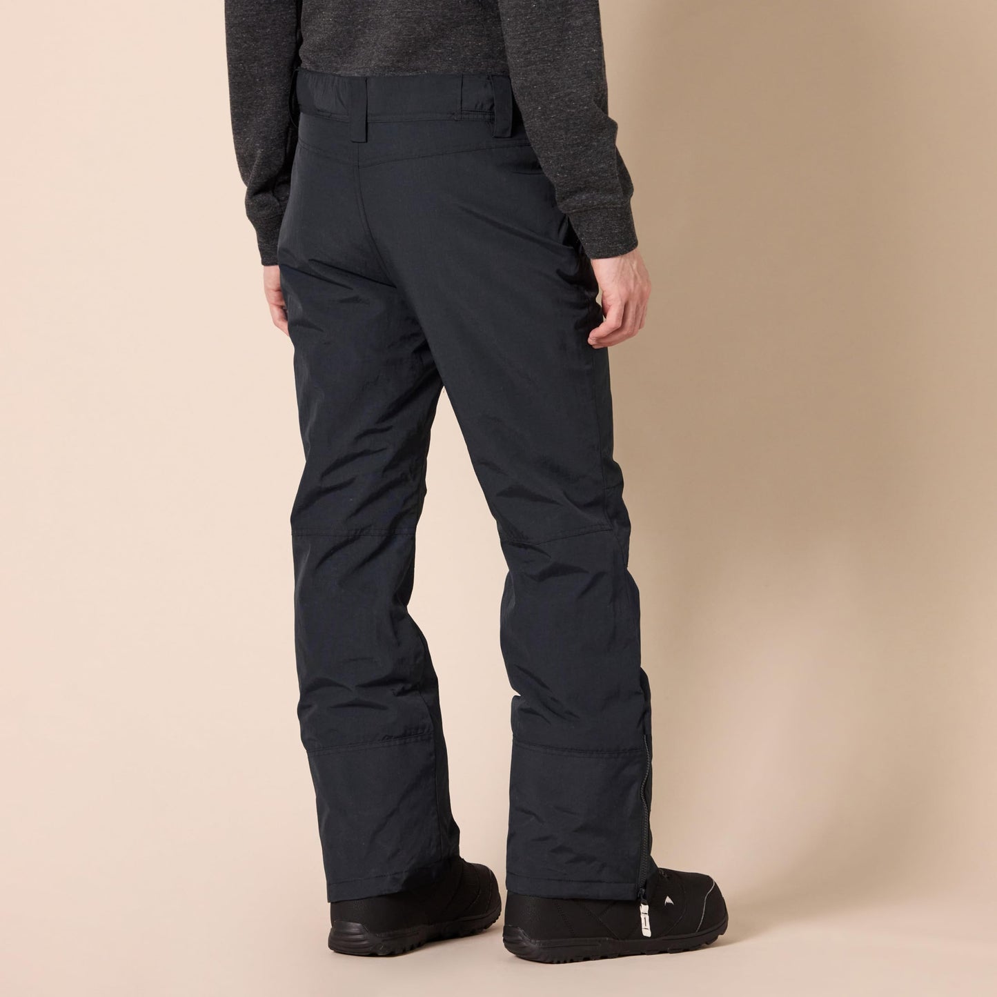 Amazon Essentials Men's Water-Resistant Insulated Snowboard Ski Snow Pant, Black, Large