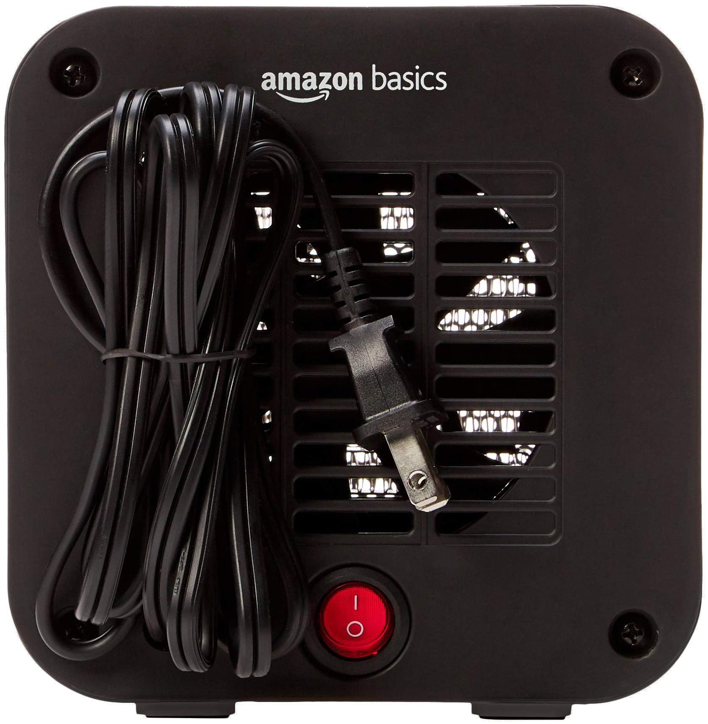 Amazon Basics Ceramic Portable Mini Space Heater for Office Desk, Fast Heating, Efficient, Indoor Use, 500W, With Tip-Over Protection, Lightweight 1.4 lbs, Blue, 5.9 x 3.2 x 6 inches