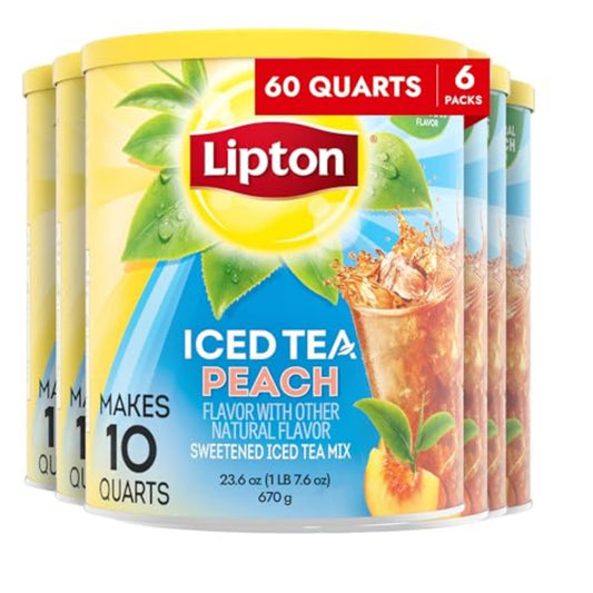 Lipton Lemon Iced Tea Mix, Sweetened, Makes 10 Quarts