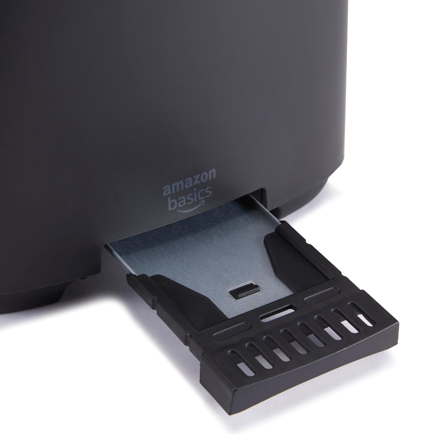 Amazon Basics 2 Slice Toaster, With 7 Browning Settings, Extra Wide Slots For Bagels and Special Breads, Removable Easy-to-Clean Crumb Trays, Cancel/Defrost/Bagel Buttons, 800W, Black & Silver