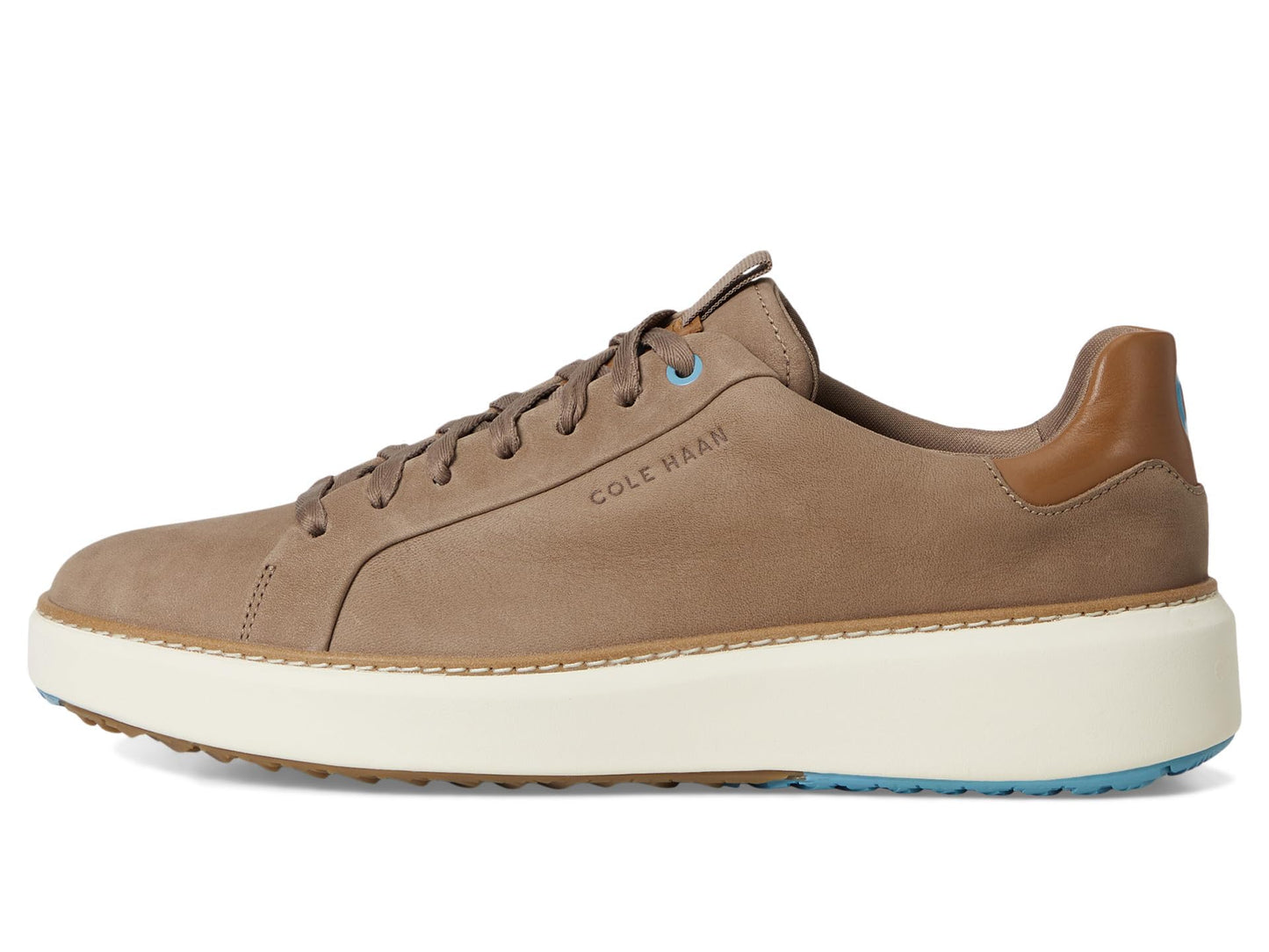 Cole Haan Men's Grandpro Topspin Golf Sneaker, IRSH COFF NBK/GLDN, 13 Wide