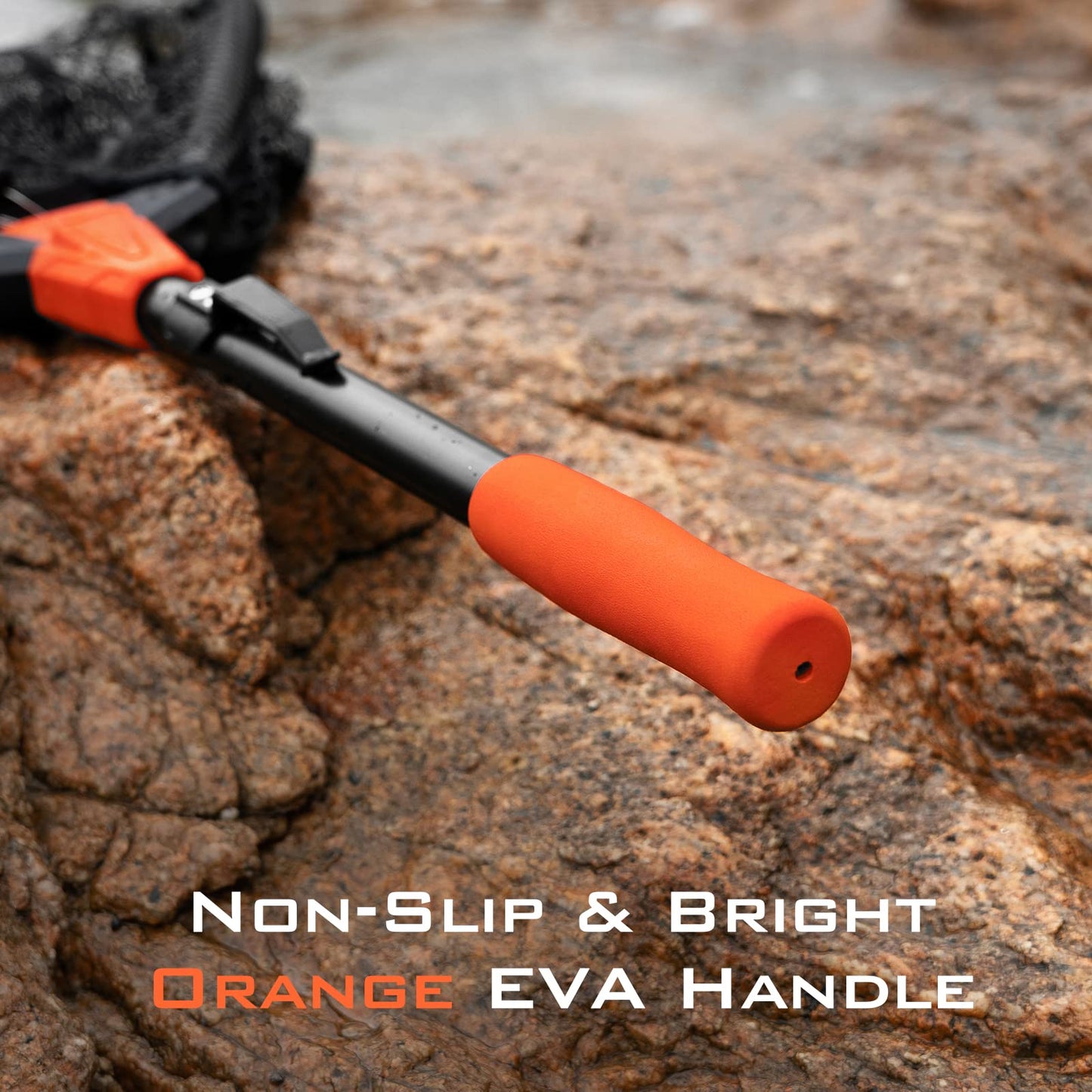 KastKing Pontus Fishing Net, Foldable & Lightweight Landing Net with Built in Length Scale, Strength Aluminum Handle, Fishing Gear and Gift for Men