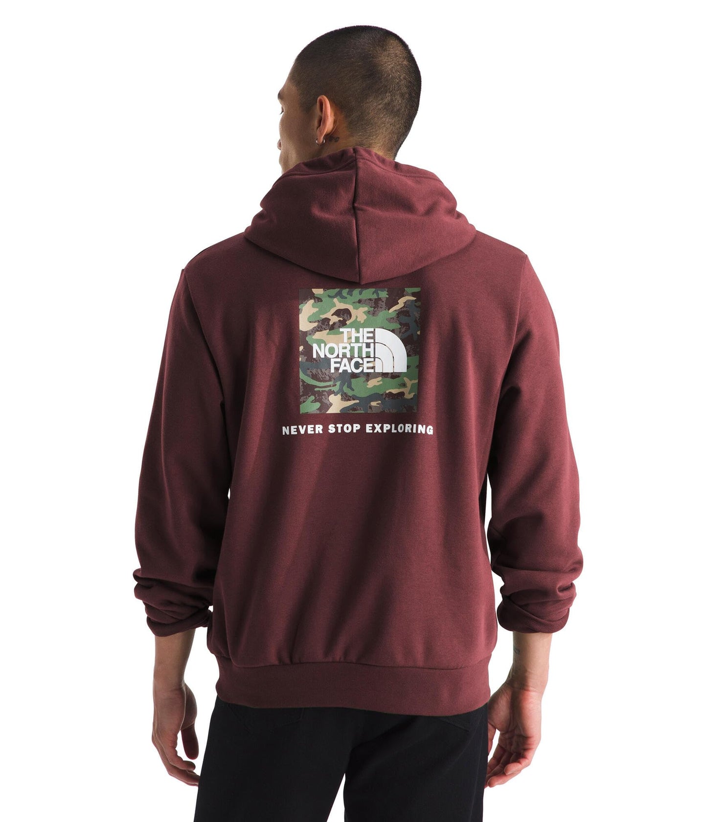 THE NORTH FACE Men's Evolution Box Camo Fill Hoodie | Sweatshirt With 2 Piece Hood, Adjustable Drawcord, Kangaroo Hand Pocket