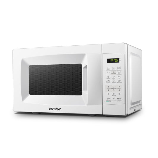COMFEE EM720CPL-PMB Countertop Microwave Oven with Sound On/Off, ECO Mode and Easy One-Touch Buttons, 0.7 Cu Ft, Black