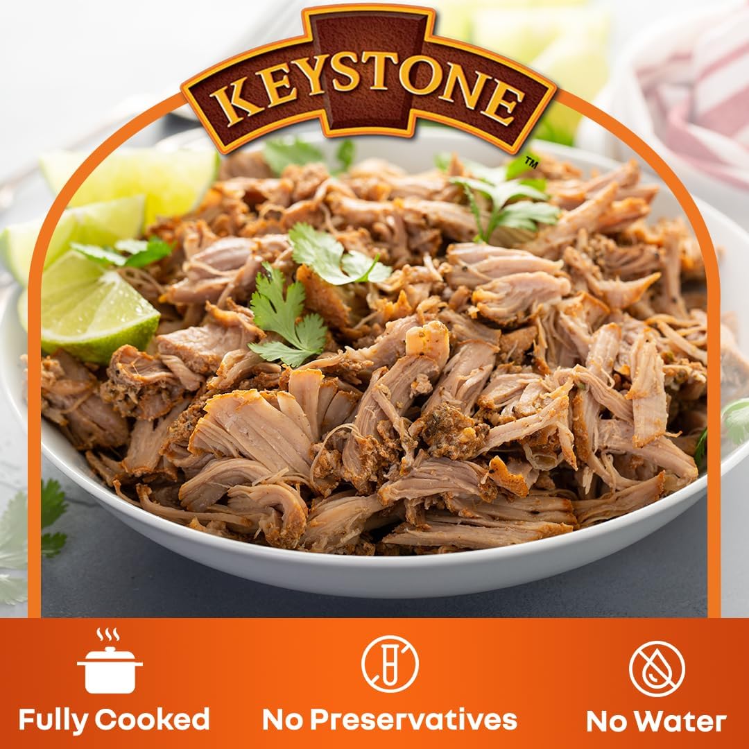 Keystone Meats All Natural Canned Turkey 14.5 Ounce Long Term Shelf Life Emergency Survival Food Canned Meat | Fully Cooked Ready to Eat | All White Meat No Carbs Gluten Free Family Pack of 6