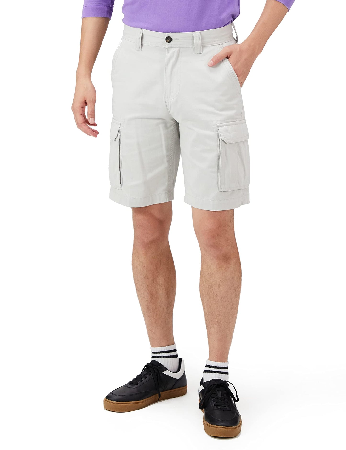Amazon Essentials Men's 10" Classic-Fit Cargo Shorts, Soft Cotton Twill (Available in Big & Tall)