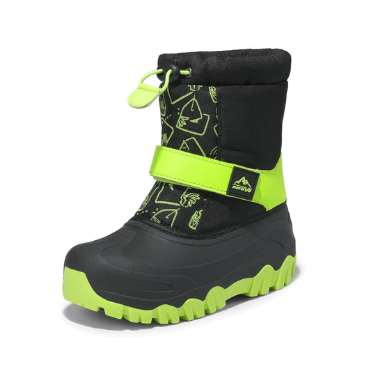 NORTIV 8 Kids Snow Boots Boy's Girl's Waterproof Cold Weather Classic Booties Hiking Outdoor Shoes (Little Kids/Big Kids)