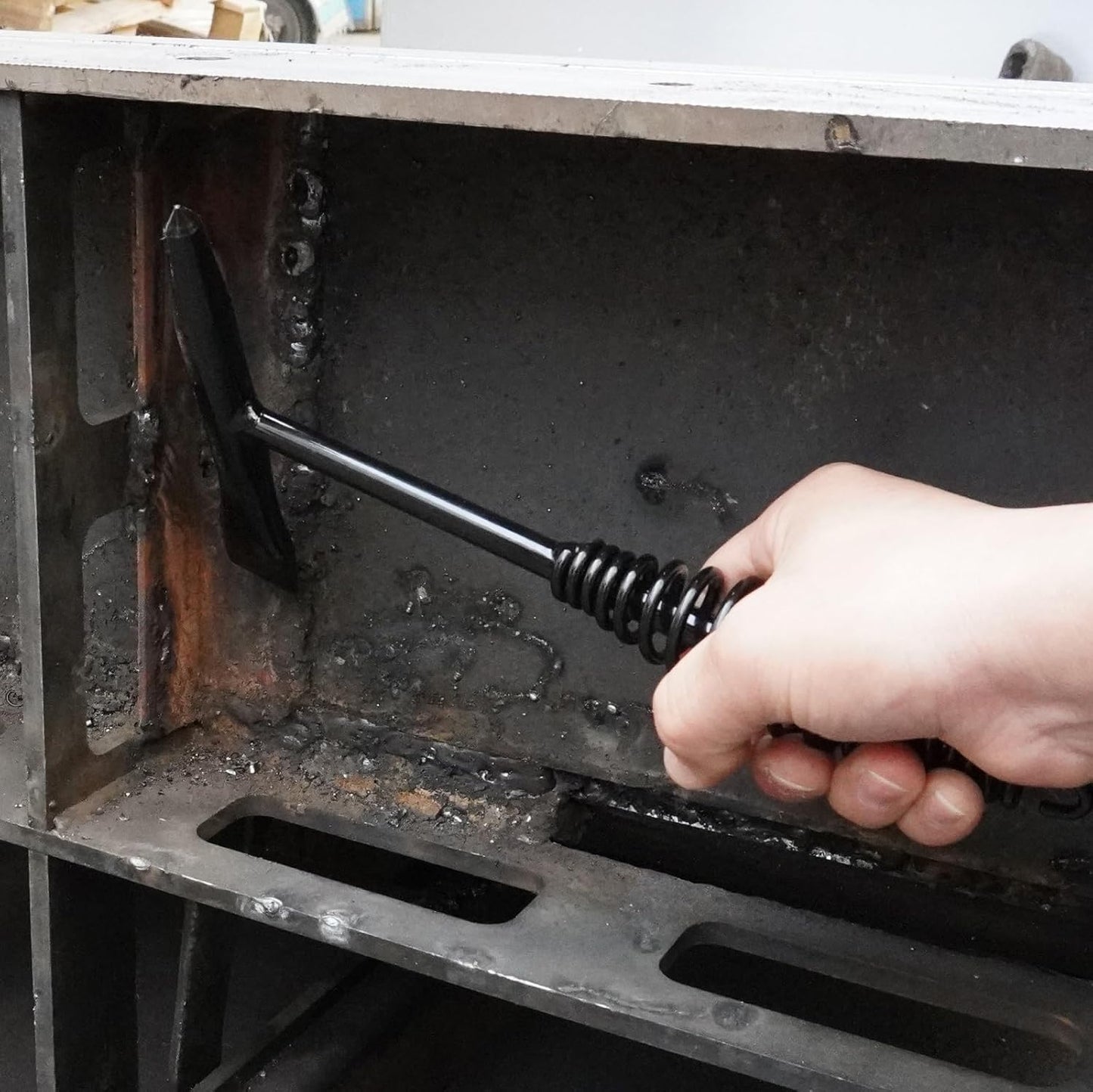 Welding Accessories,5pc,Chipping Hammer 10.5", Leather Welding Gloves 13.5",6-in-1 Welpers Pliers 8",Wire Brush 10"