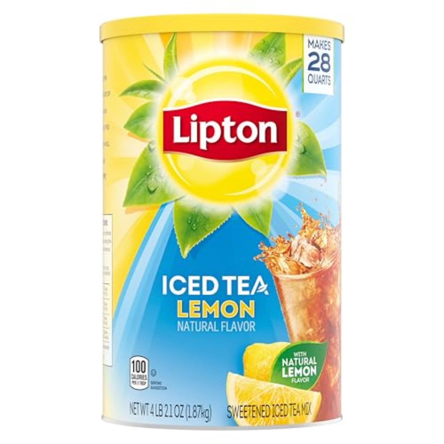 Lipton Lemon Iced Tea Mix, Sweetened, Makes 10 Quarts