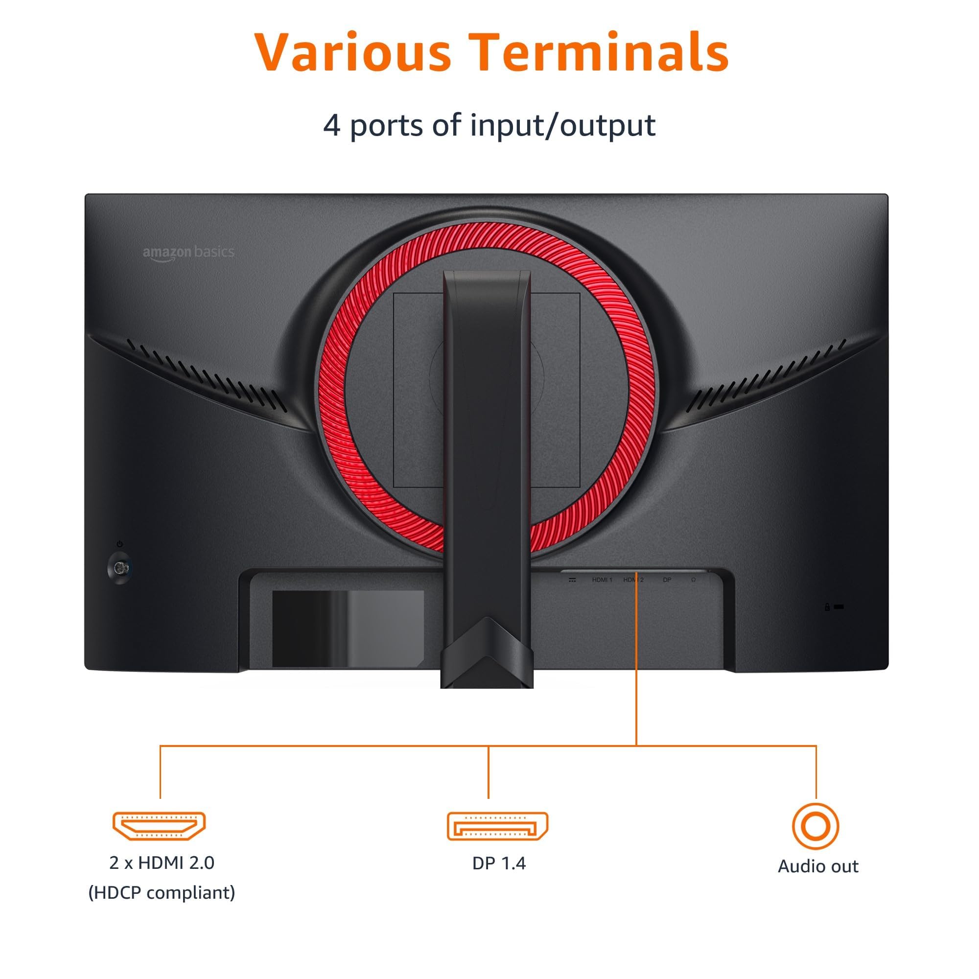 フリーメイソン『Standard Monitor』 Amazon Basics 24 Inch (23.8 inch viewable) Gaming Monitor, FHD