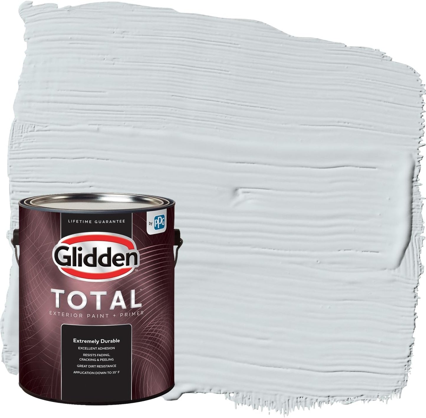 Glidden Exterior Paint + Primer: Black/Black Magic, One Coat, Satin, 1-Gallon