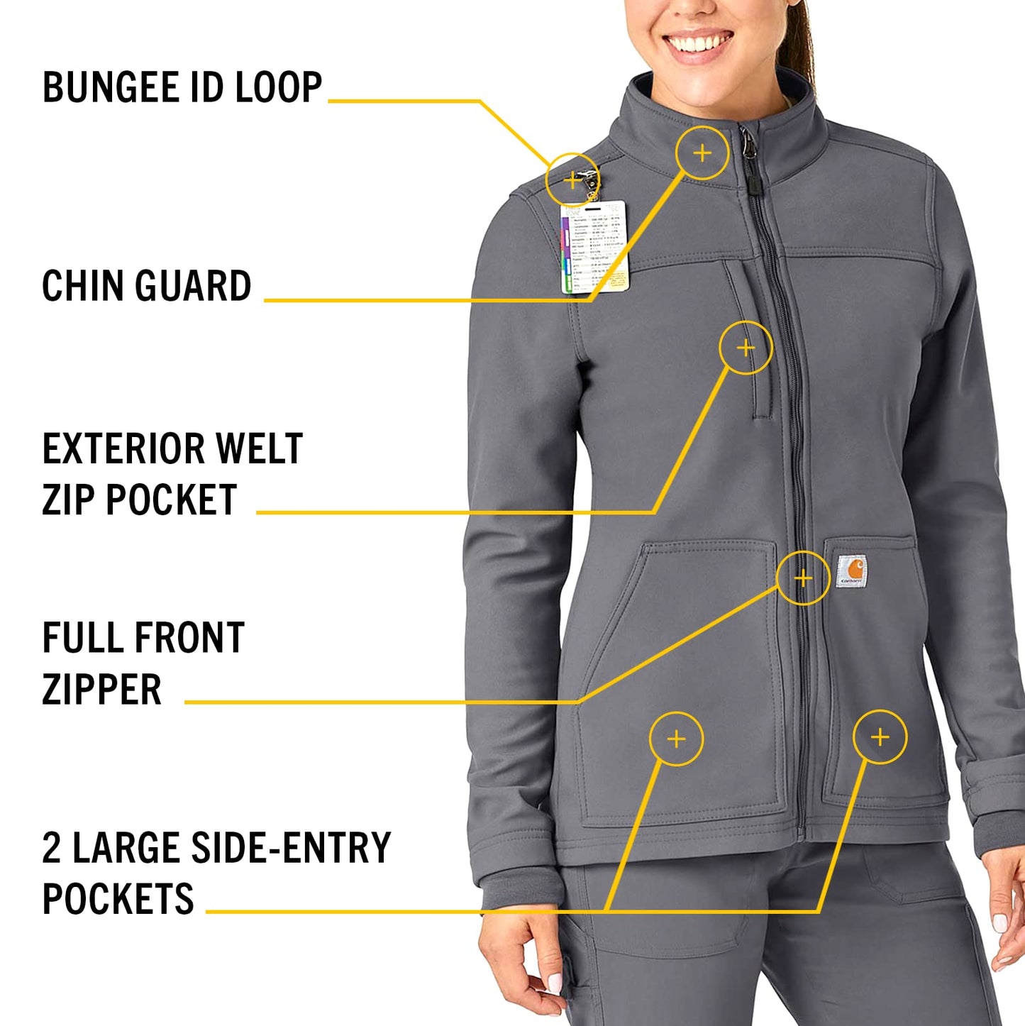 Carhartt Women's Fluid Resistant Fleece Jacket